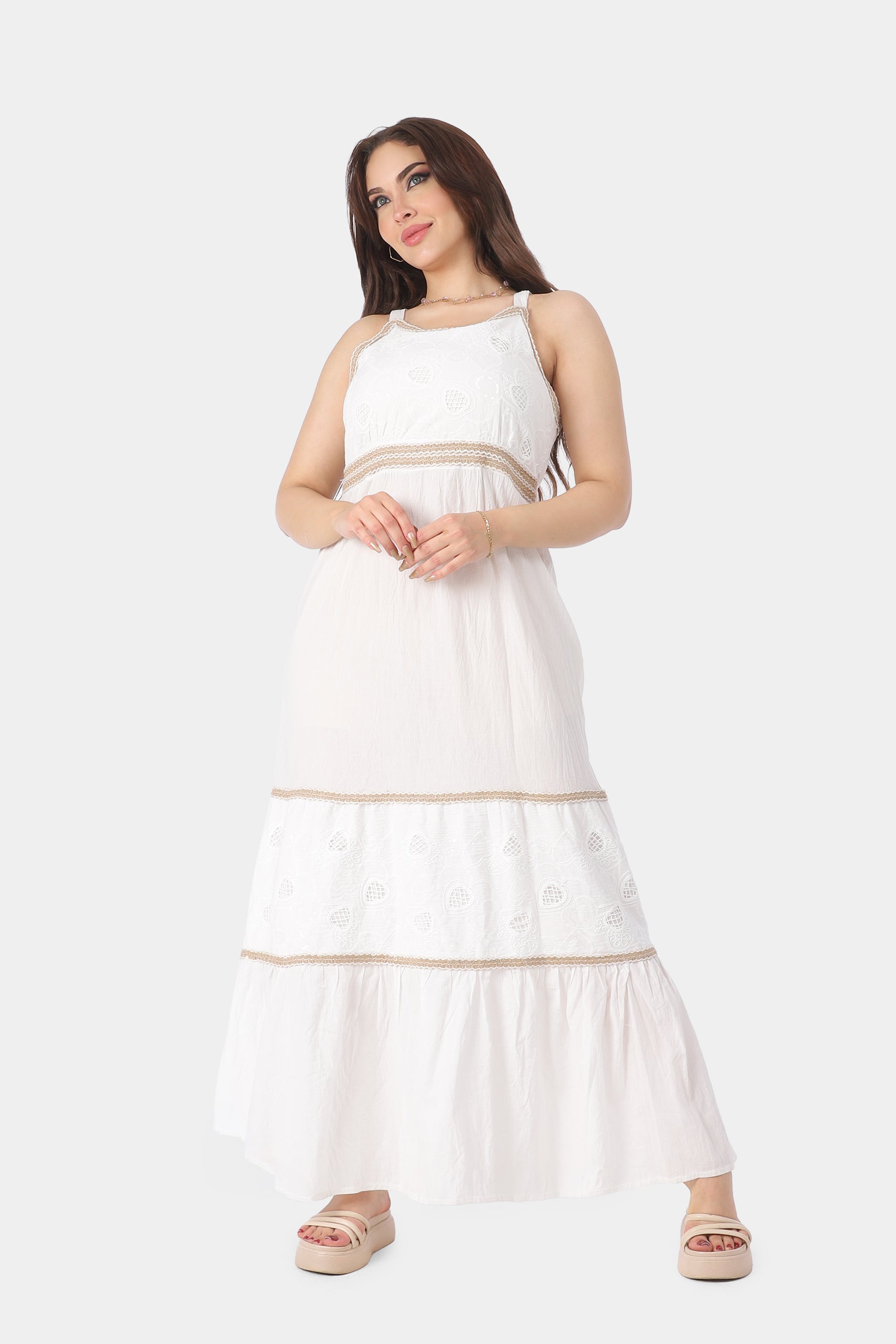 Sleeveless Relaxed-Fit Maxi Dress 10128563