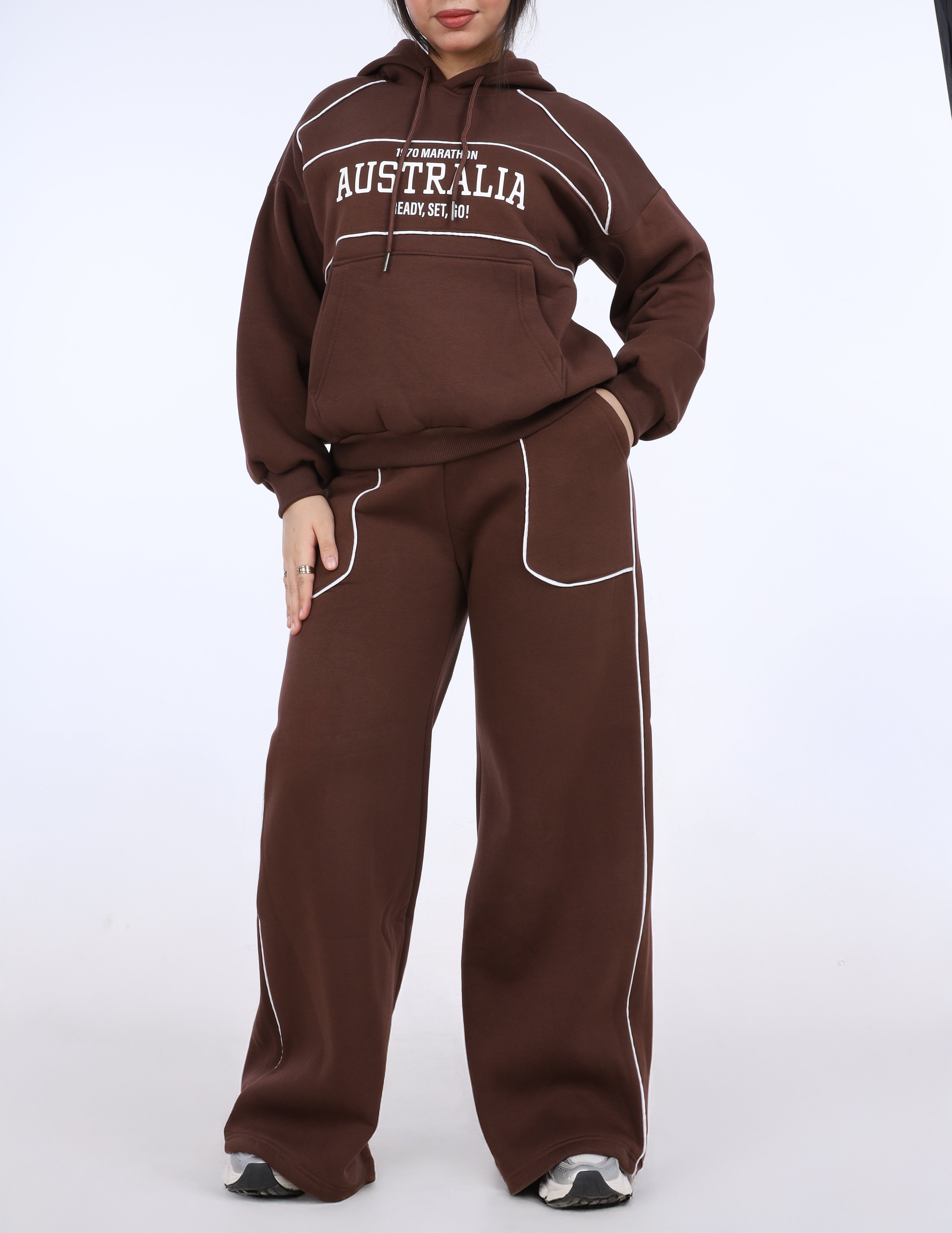 Printed Oversized Hoodie Set w1700W226