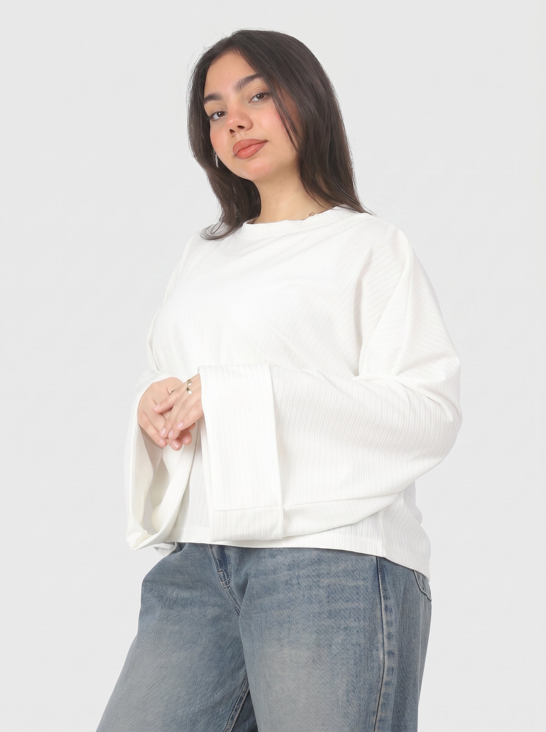 Oversized Blouse with Wide Sleeves 2002/152
