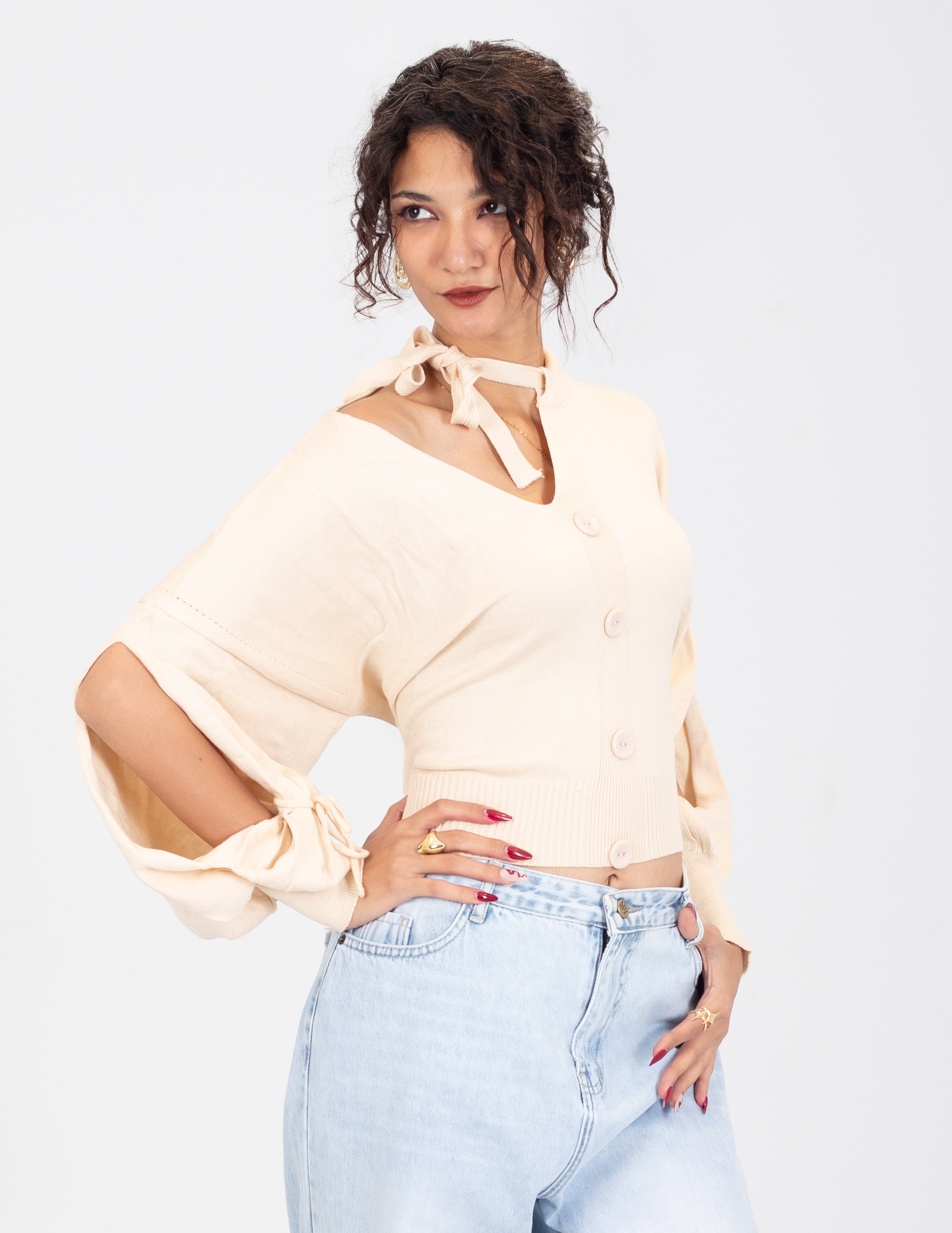 Tie-Neck Blouse w16252694