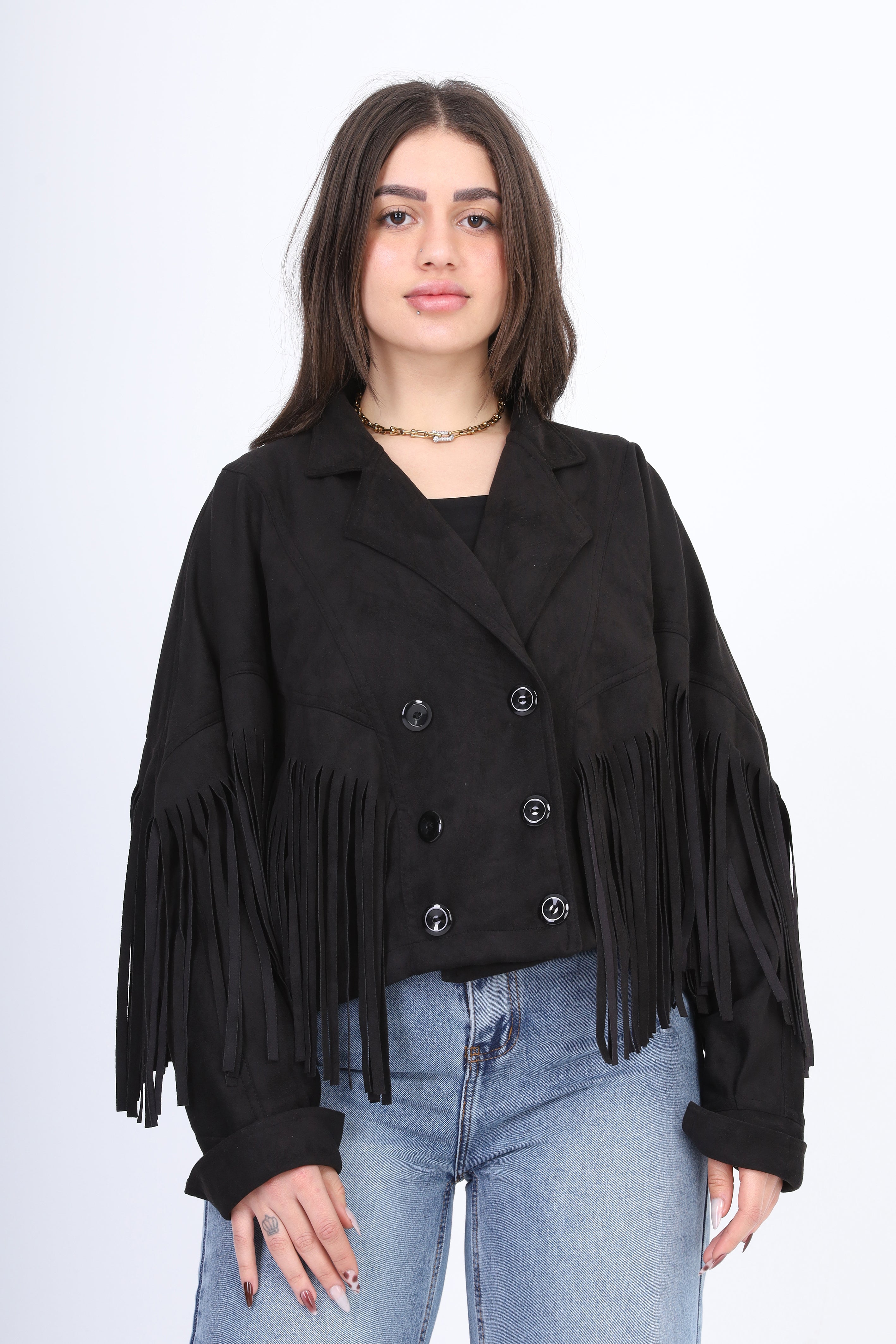 Suede Fringe Jacket 2143/362/555