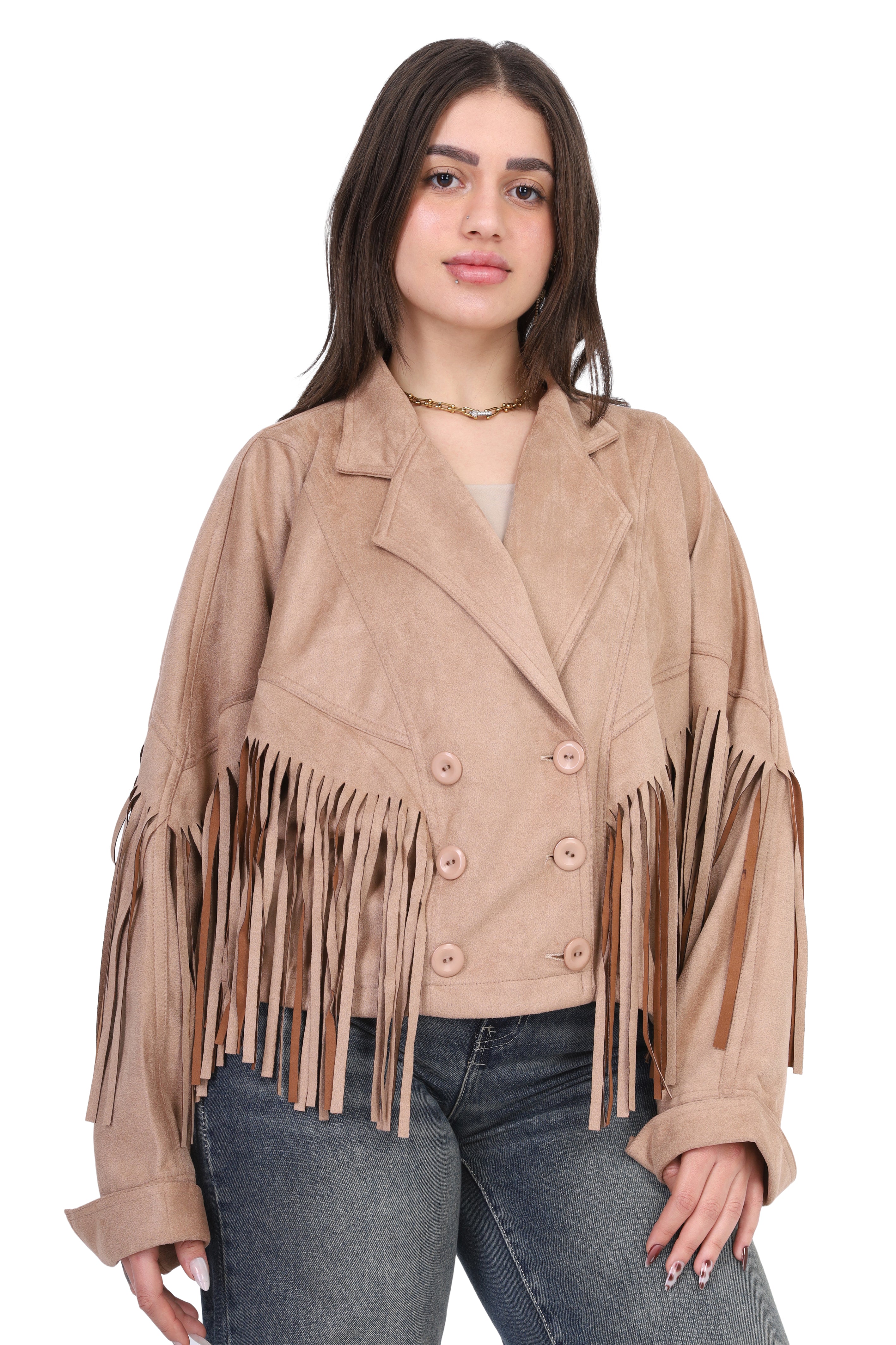 Suede Fringe Jacket 2143/362/555