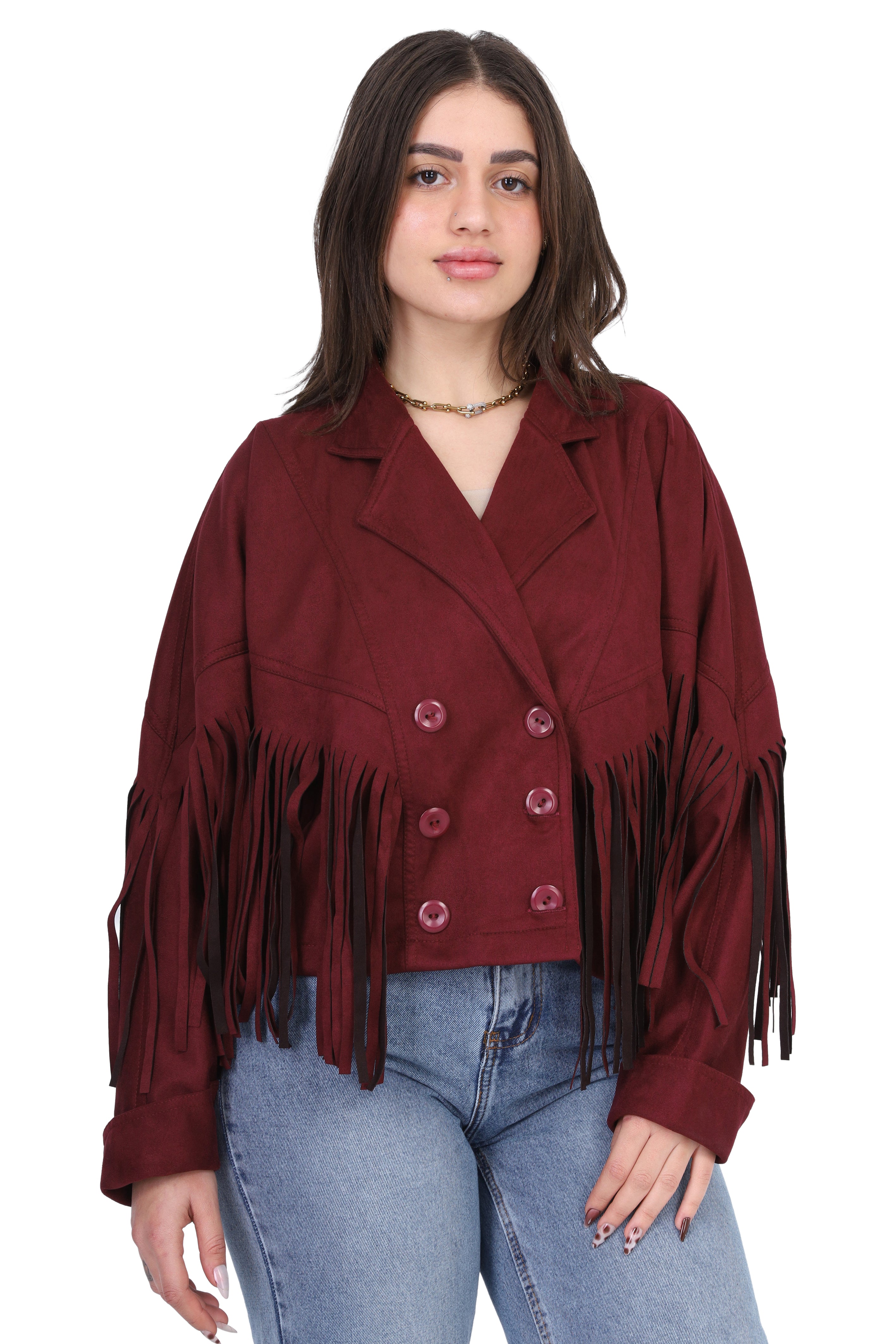 Suede Fringe Jacket 2143/362/555