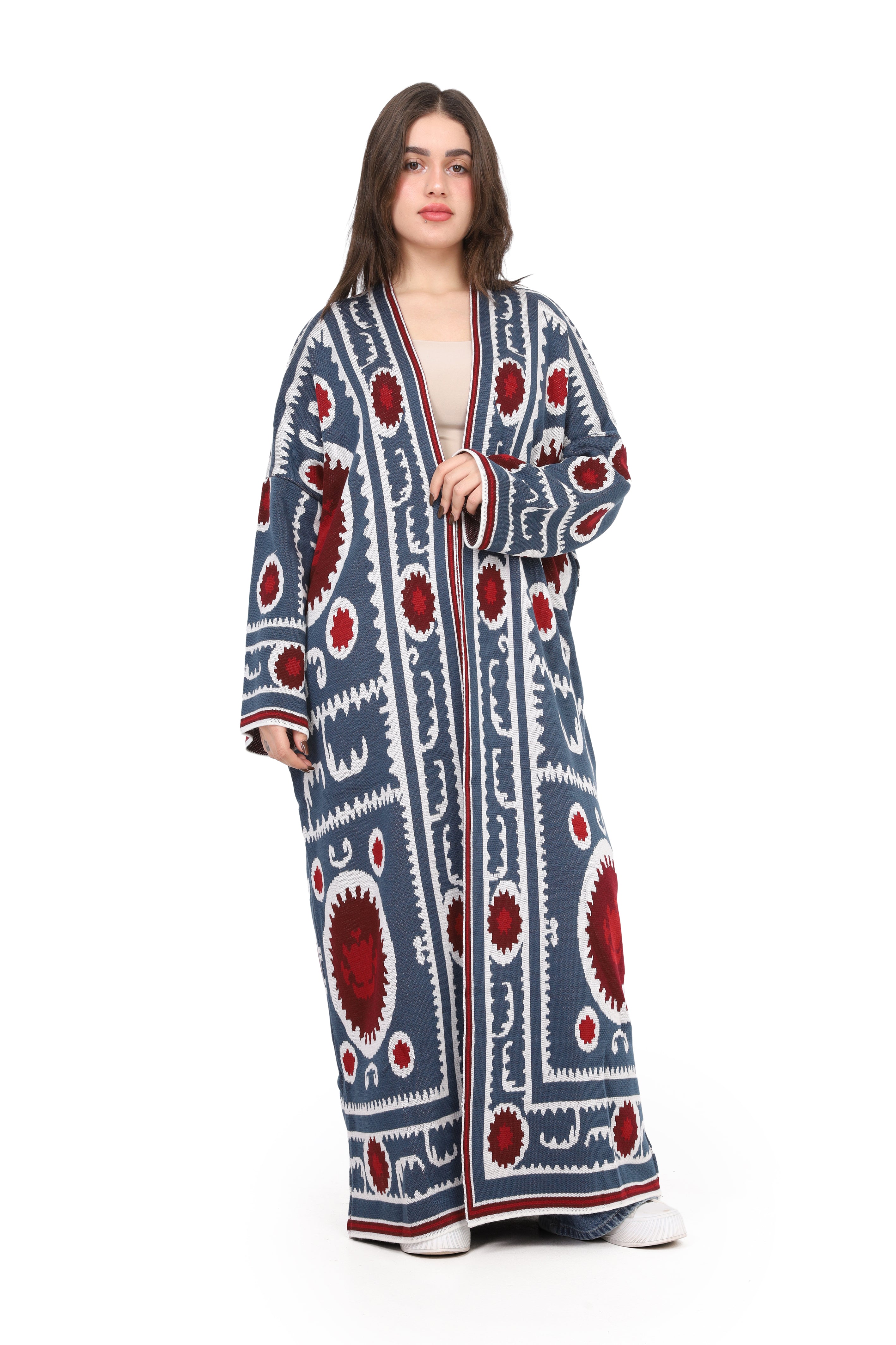 Boho Printed Long Cardigan 172200613