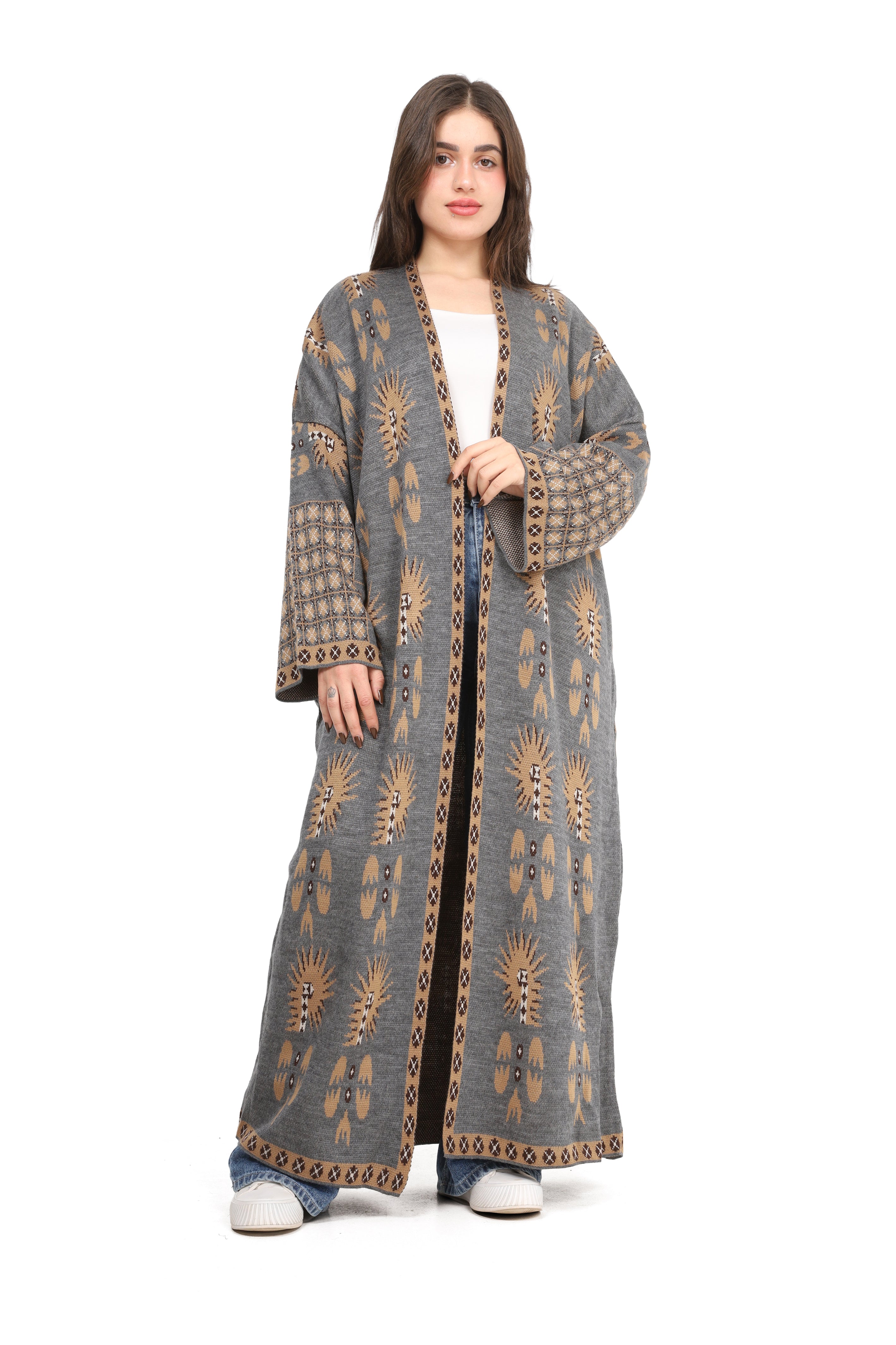 Boho Printed Long Cardigan 172200617