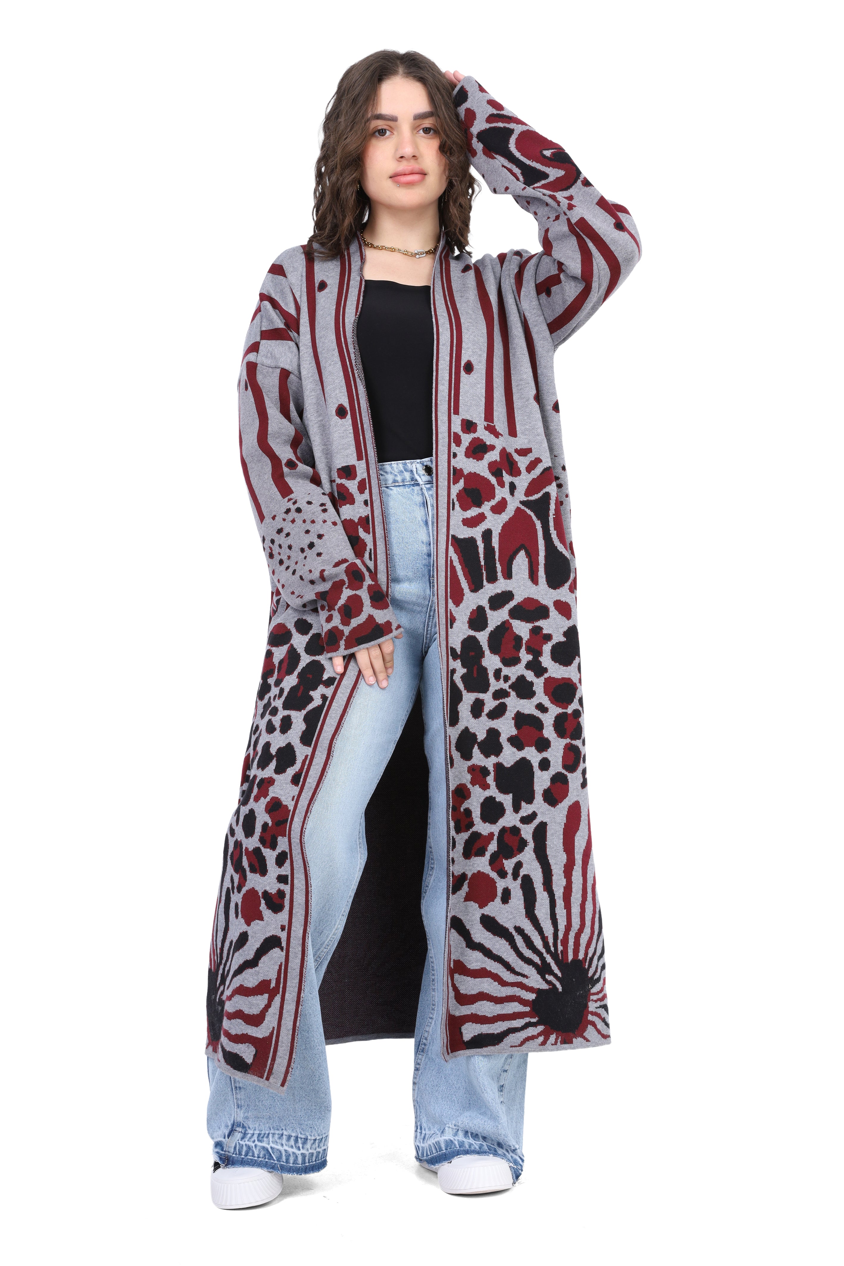 Boho Printed Long Cardigan 17504032