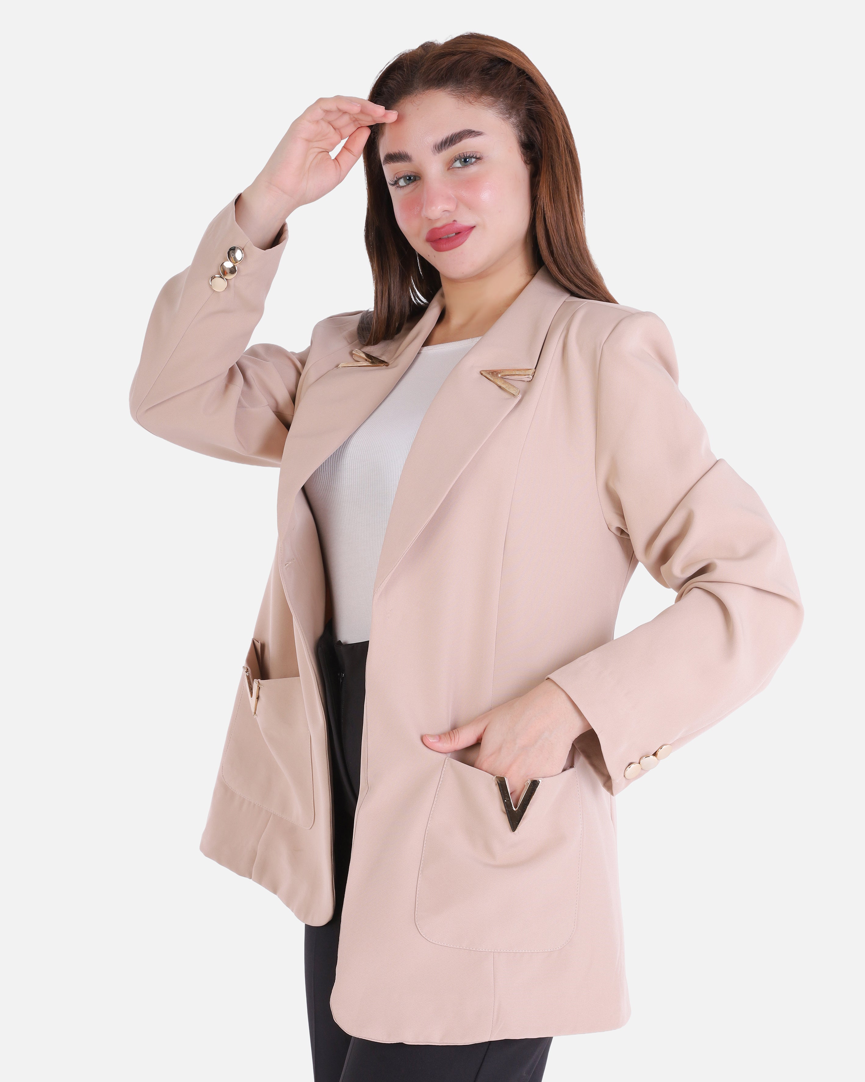 Classic Front-Button Blazer 2000/043