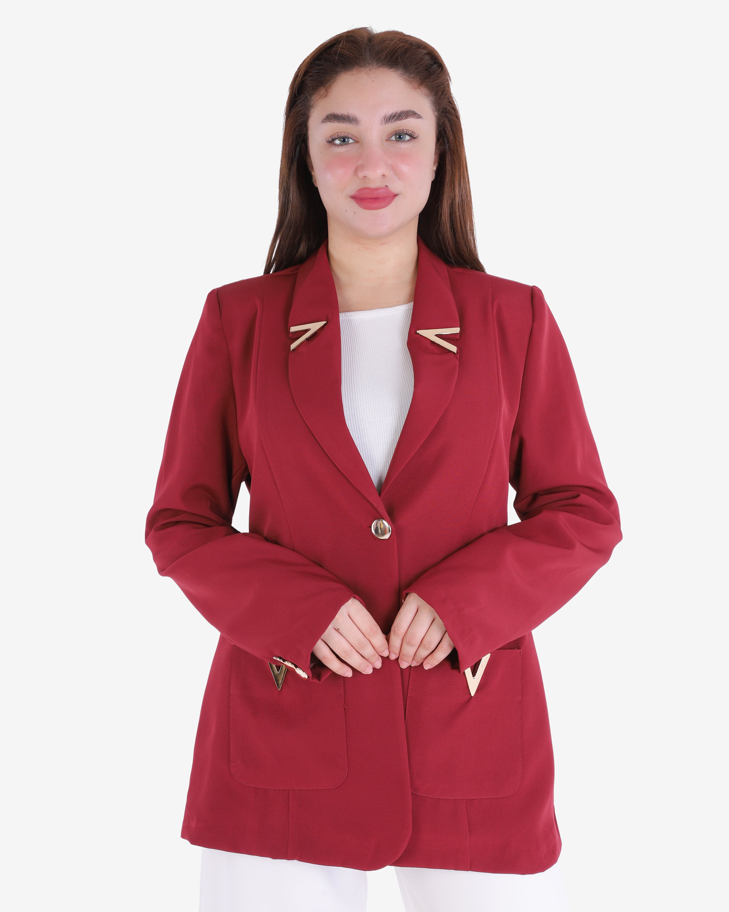 Classic Front-Button Blazer 2000/043