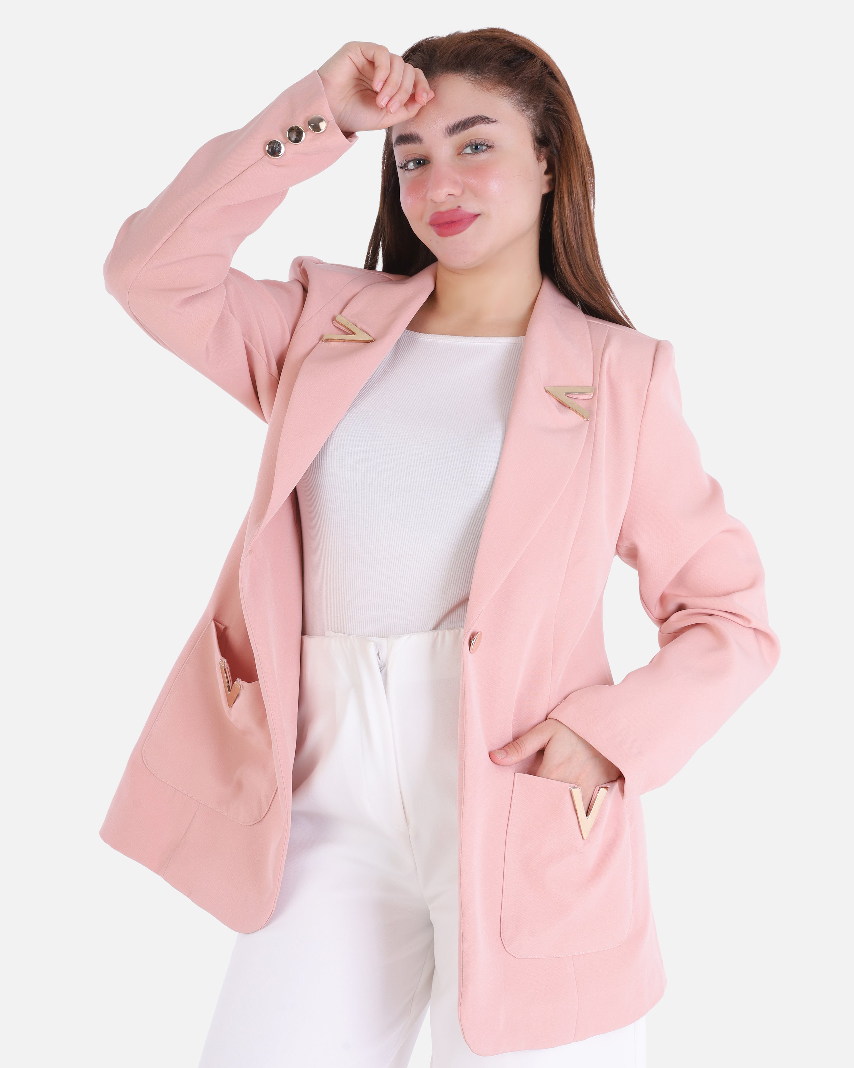 Classic Front-Button Blazer 2000/043
