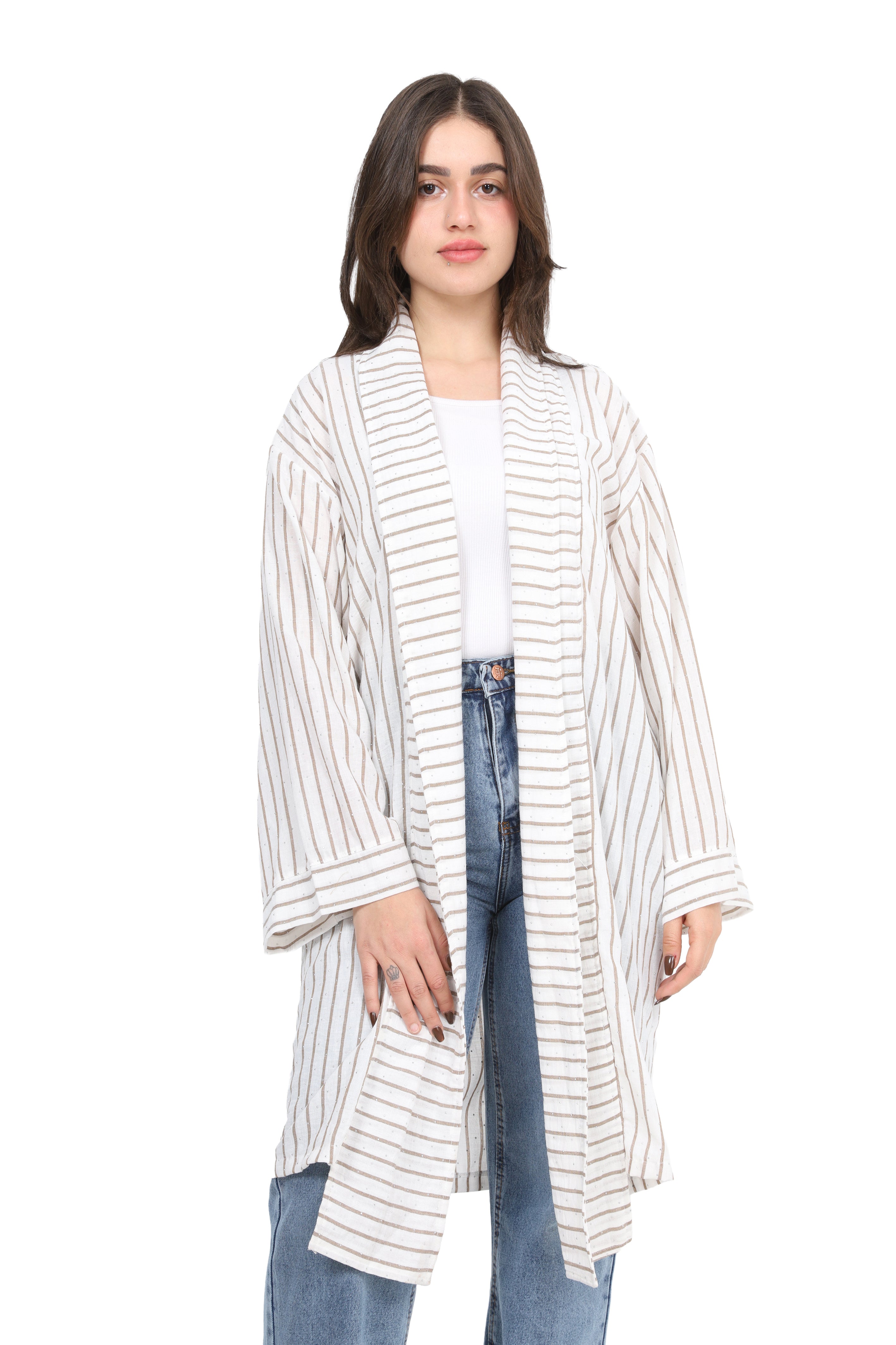 Glow Detail Striped Cardigan 2000/050/1