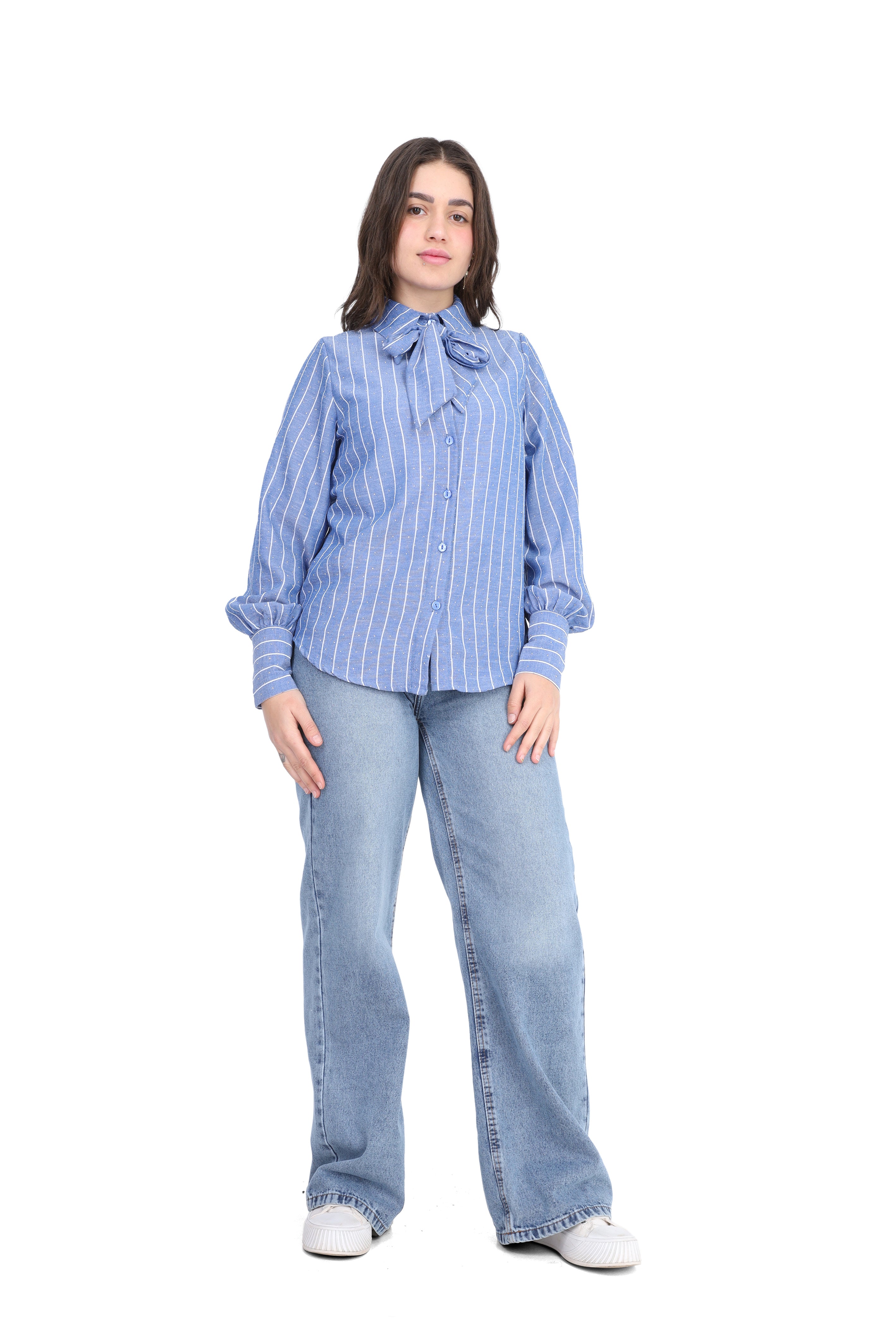 Polka Dot Shirt with Neck Tie 2000/051