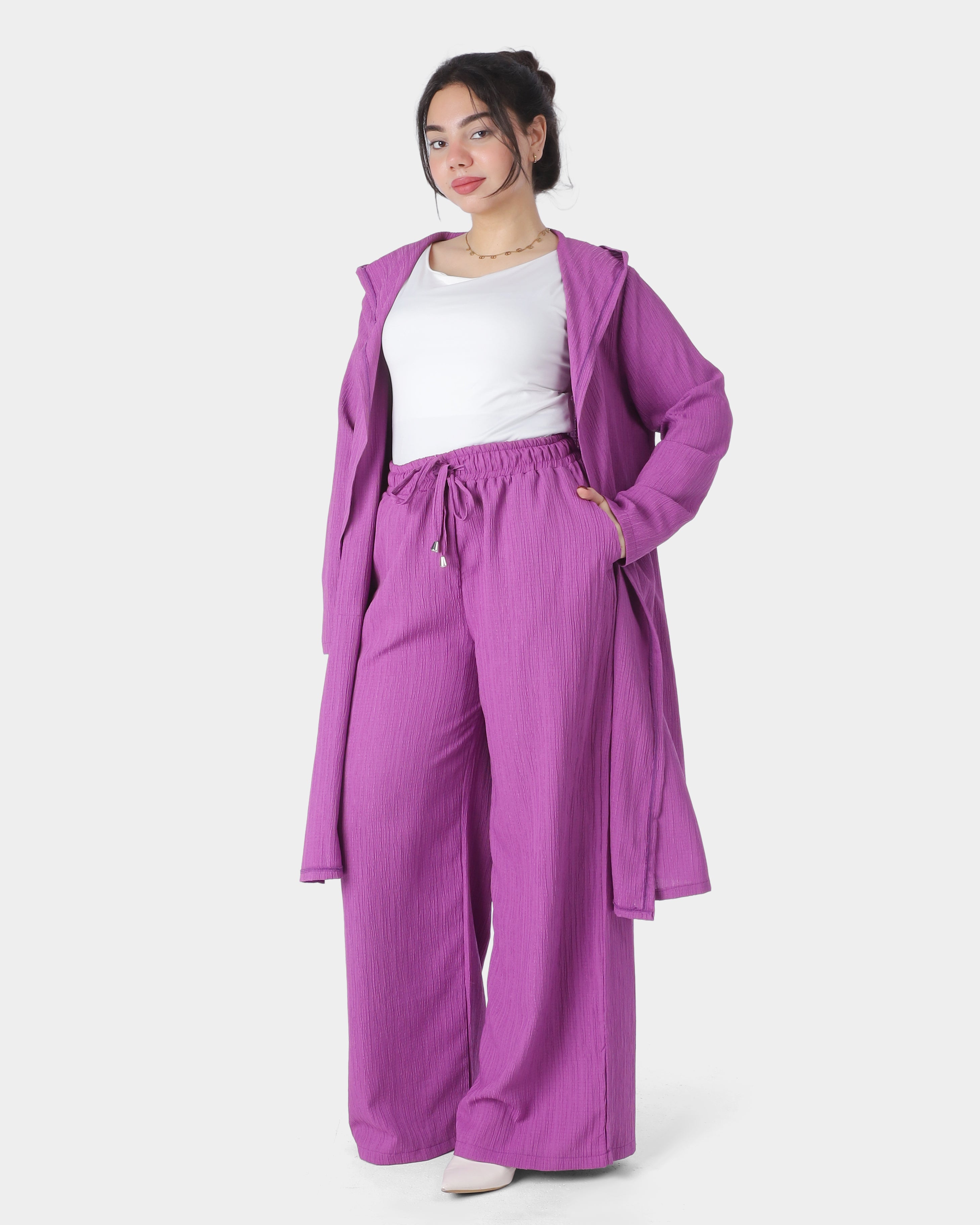 Relaxed Fit Elastic Waist Pants 2000/111/22