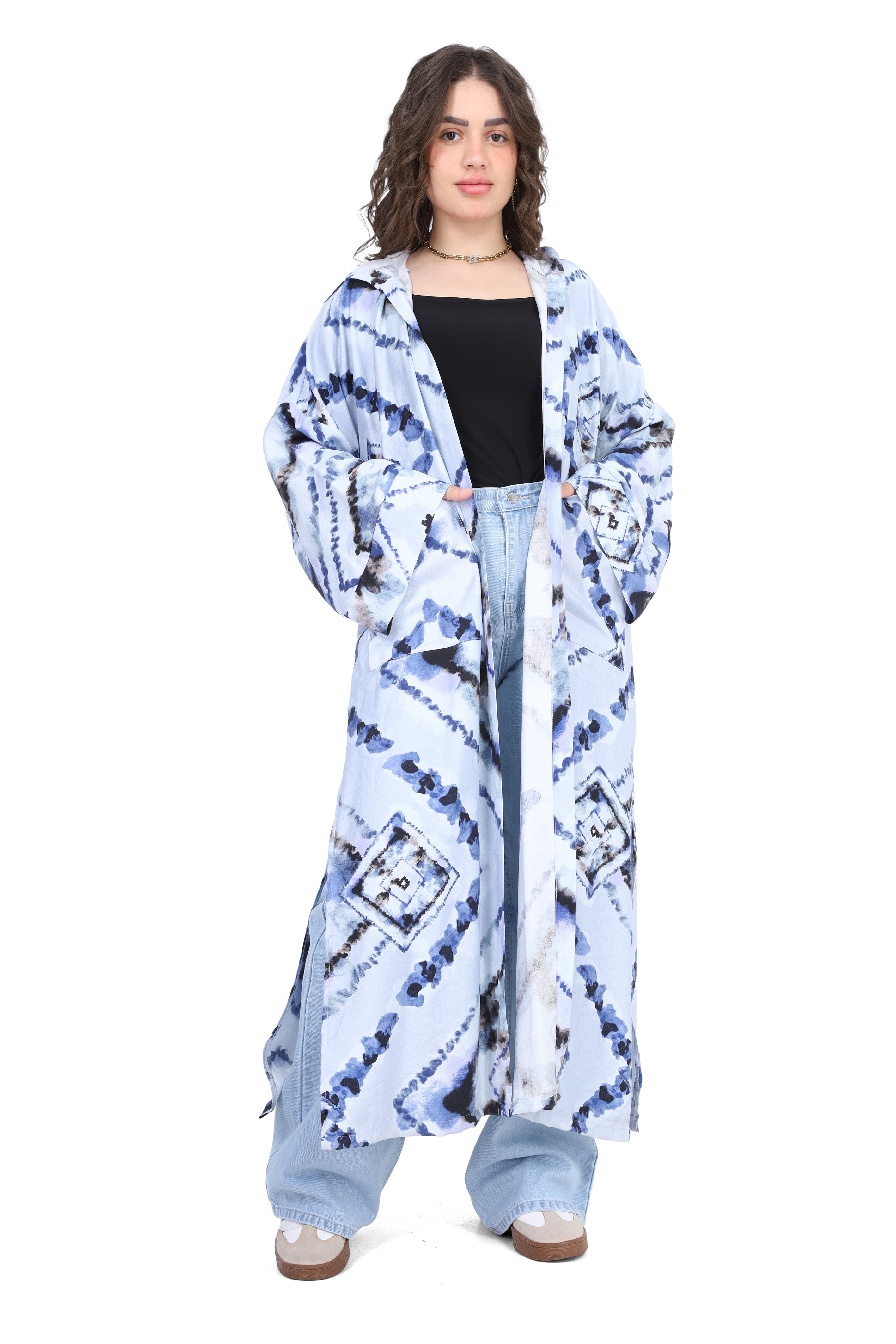 Long Open Hooded Cardigan 2000/072/1