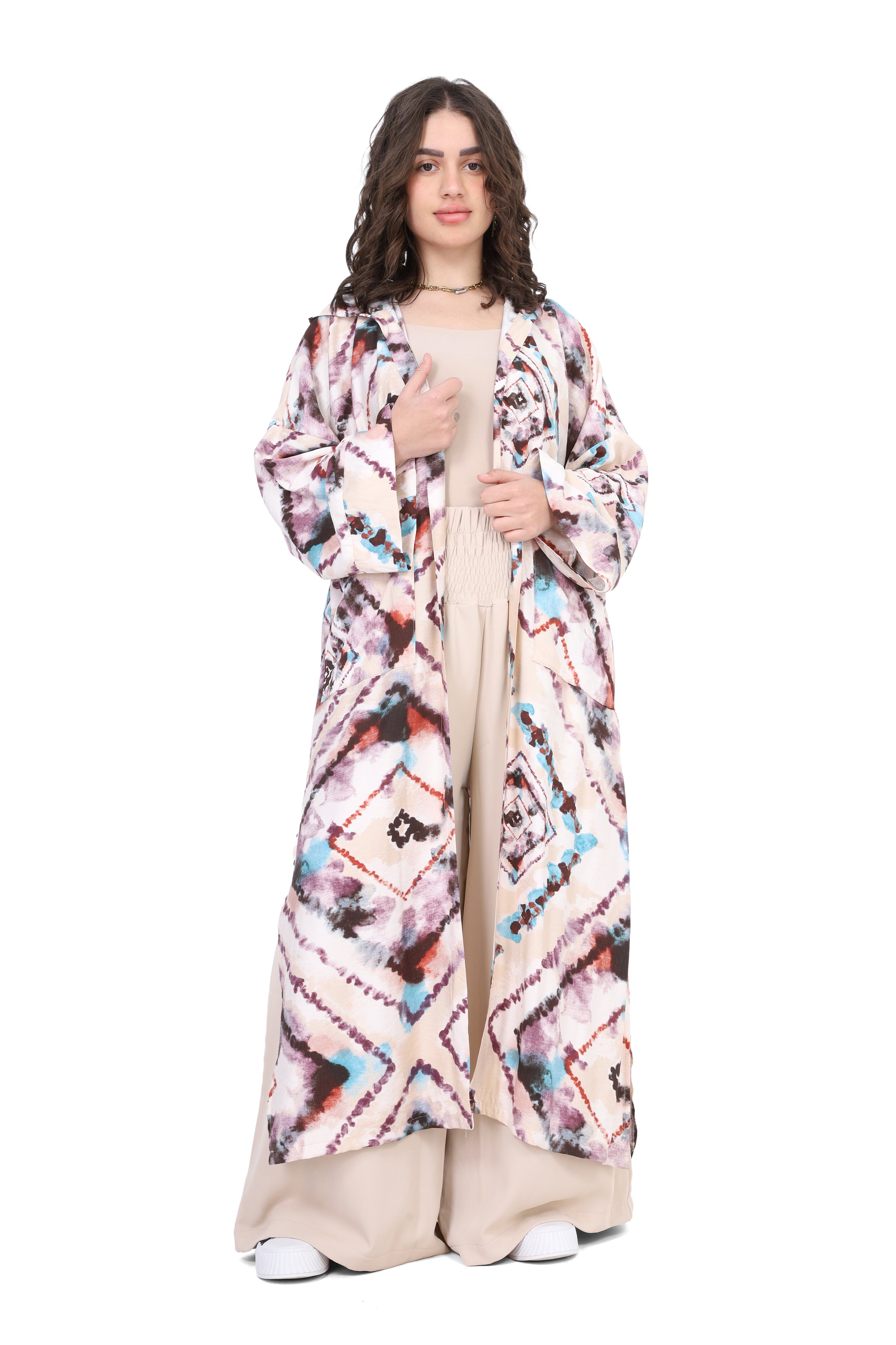 Long Open Hooded Cardigan 2000/072/1