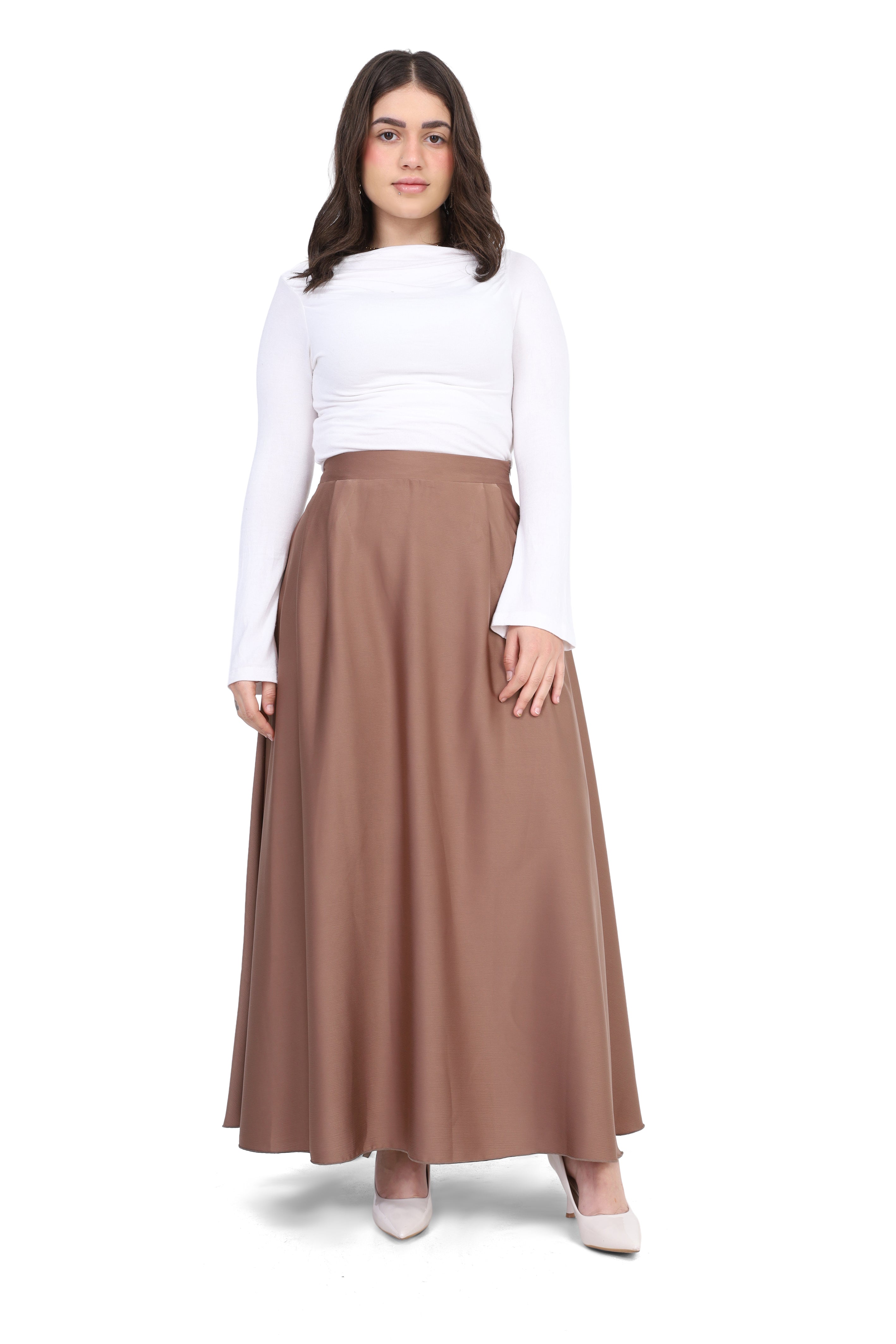 Elegant Satin Maxi Skirt 2000/077