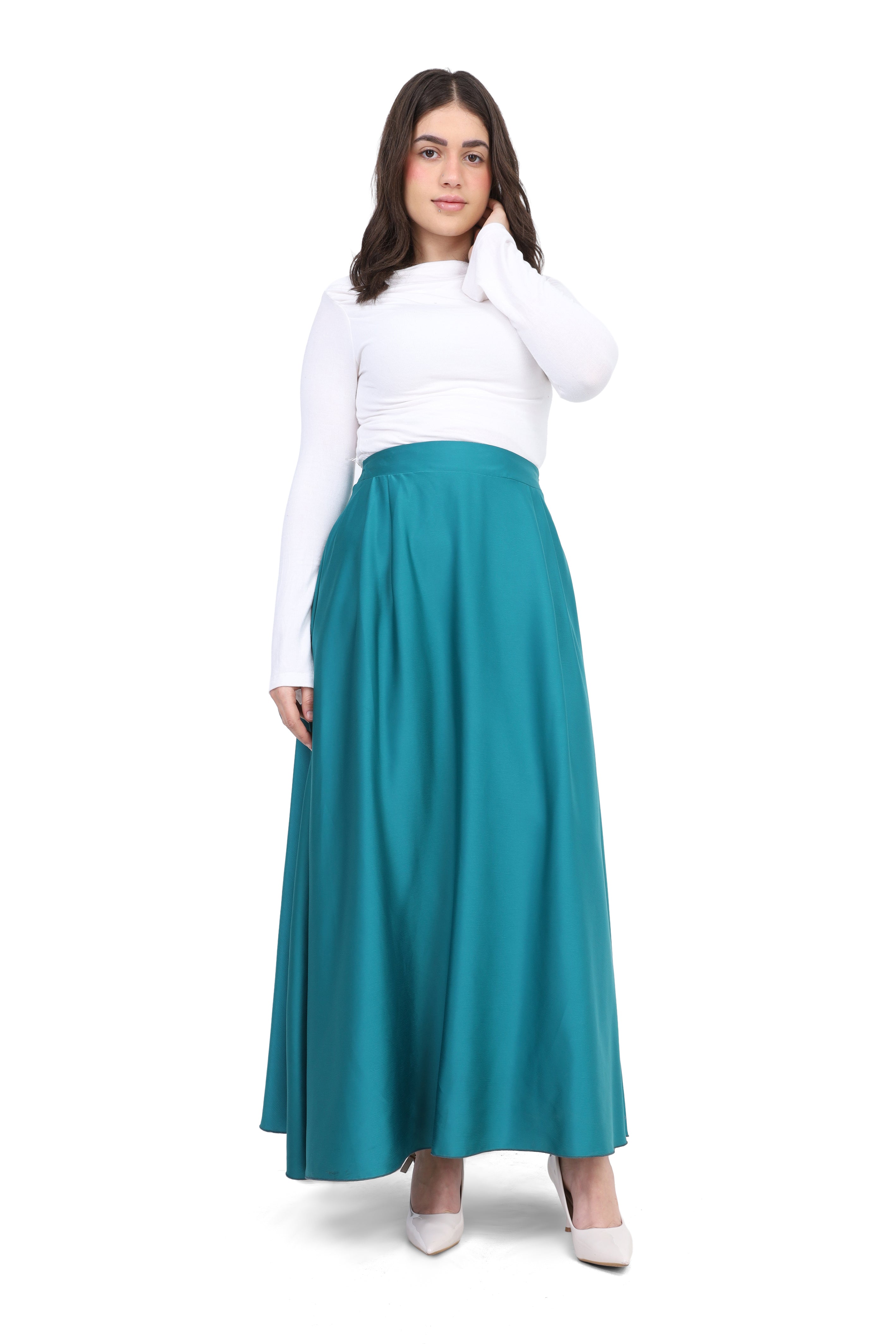 Elegant Satin Maxi Skirt 2000/077