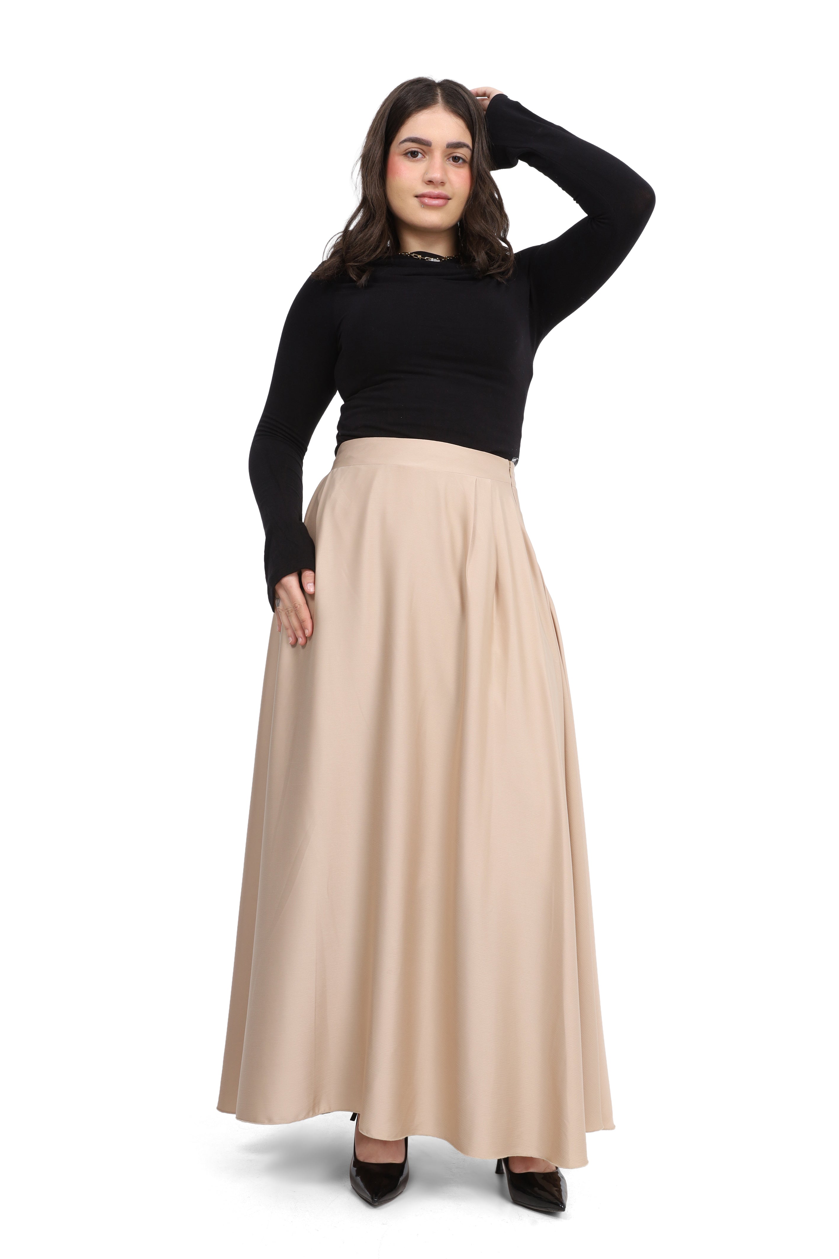 Elegant Satin Maxi Skirt 2000/077