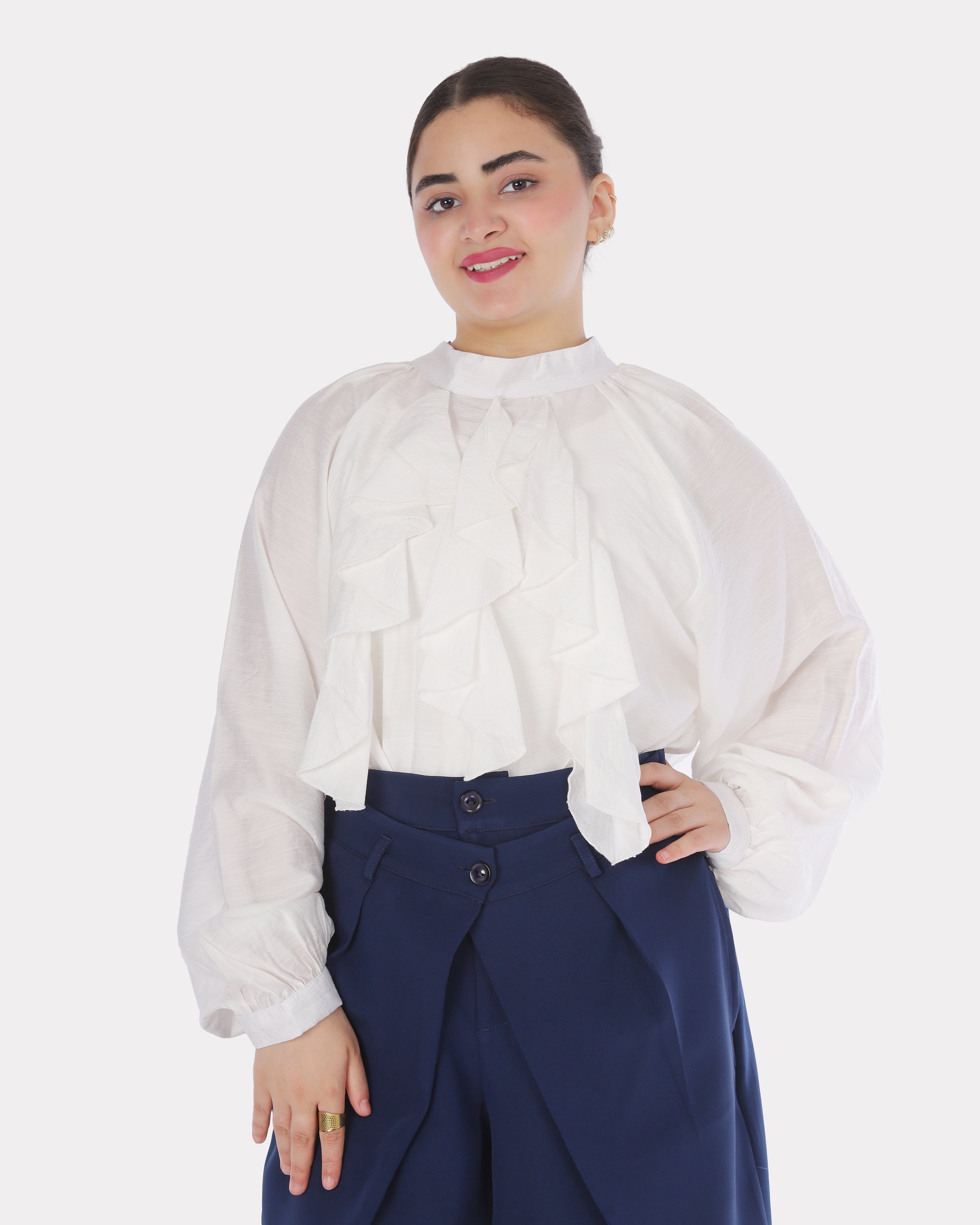 Elegant Ruffle Blouse 2000/092