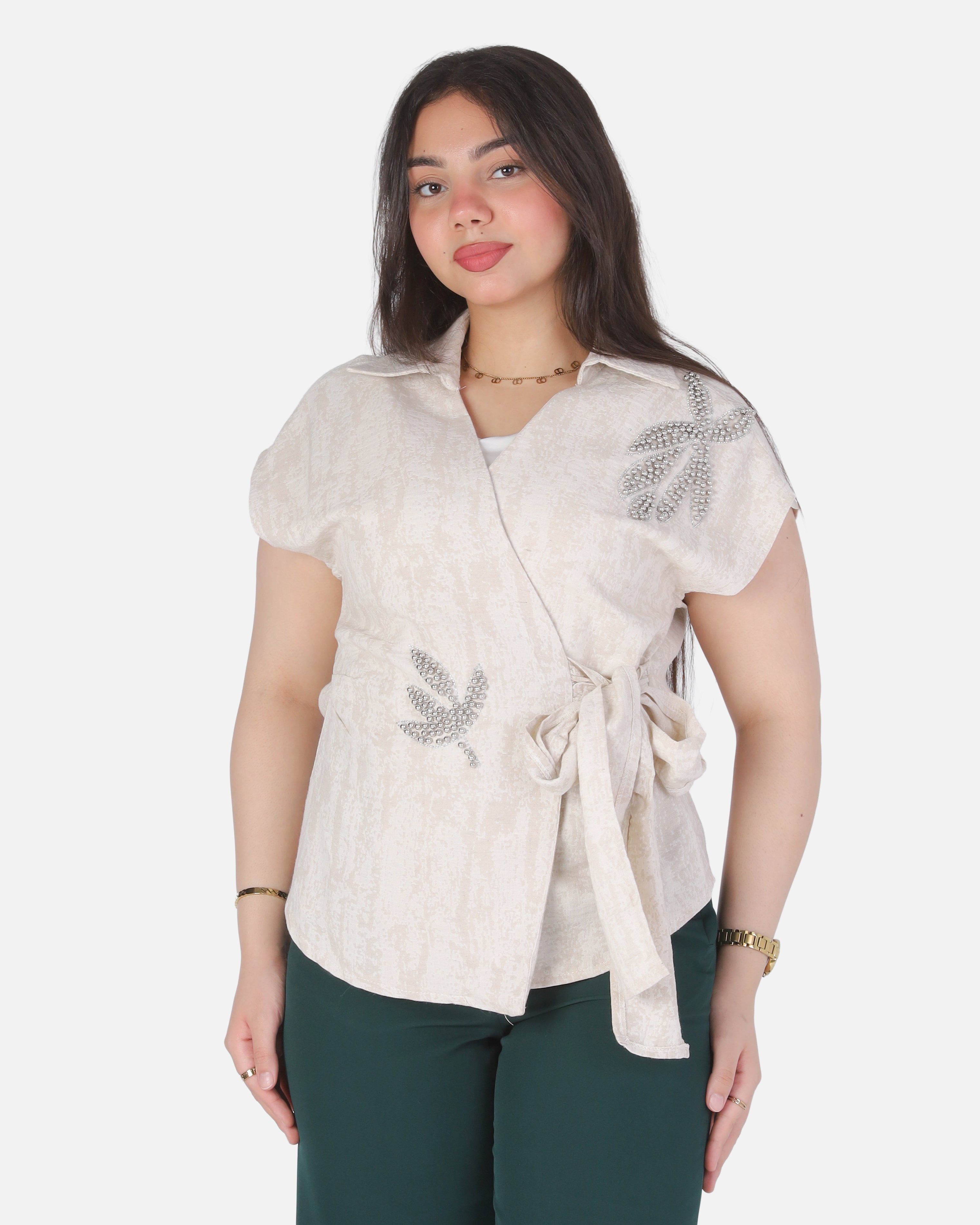 Sleeveless Side-Tie Blouse 2000/107
