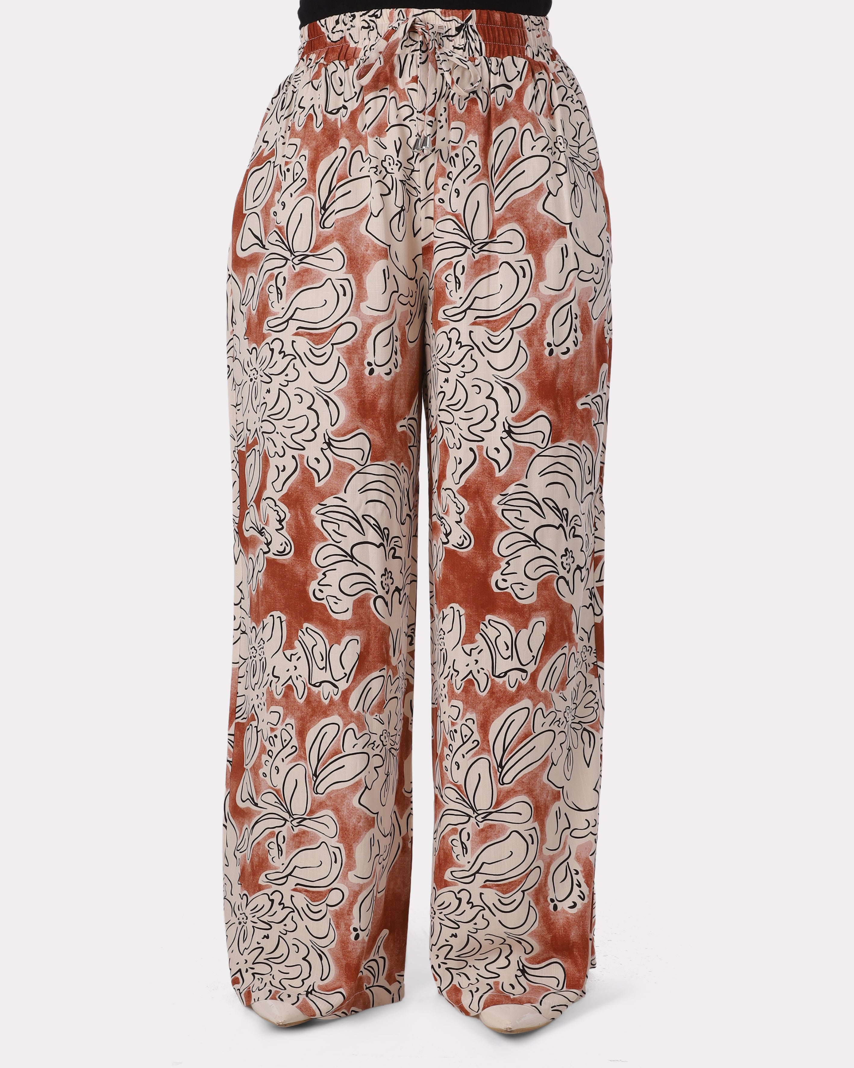 Floral Print Wide-Leg Pants 2000/111/24