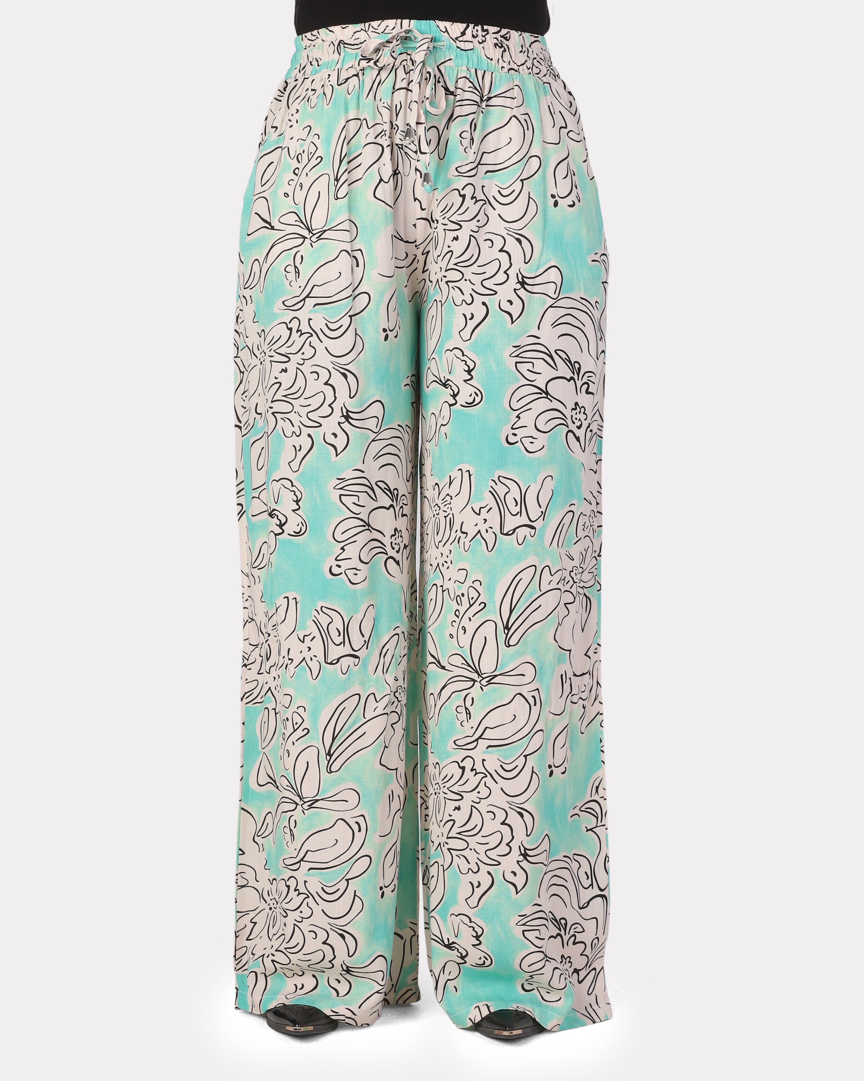 Floral Print Wide-Leg Pants 2000/111/24