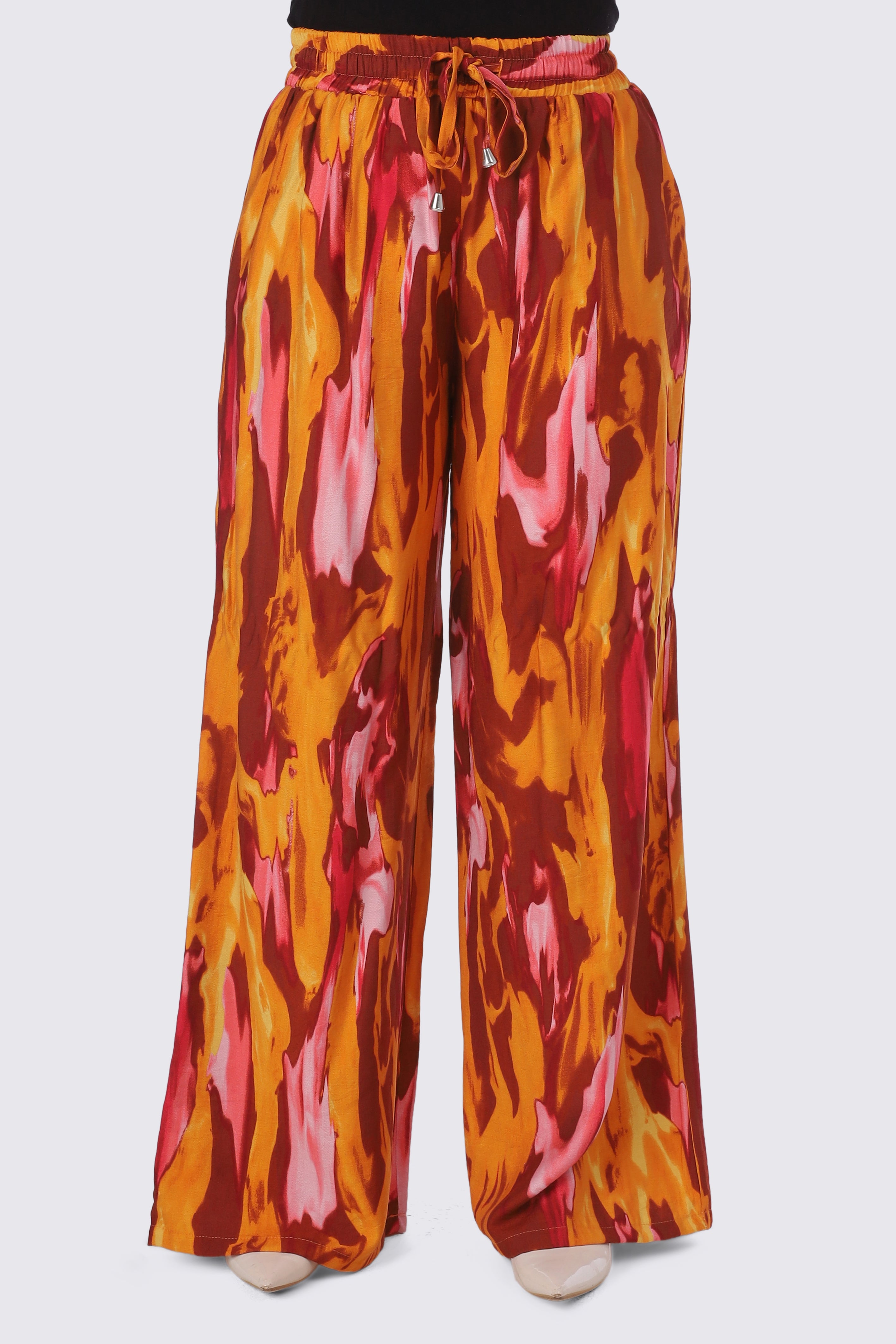 Abstract Print Wide-Leg Pants 2000/111/26