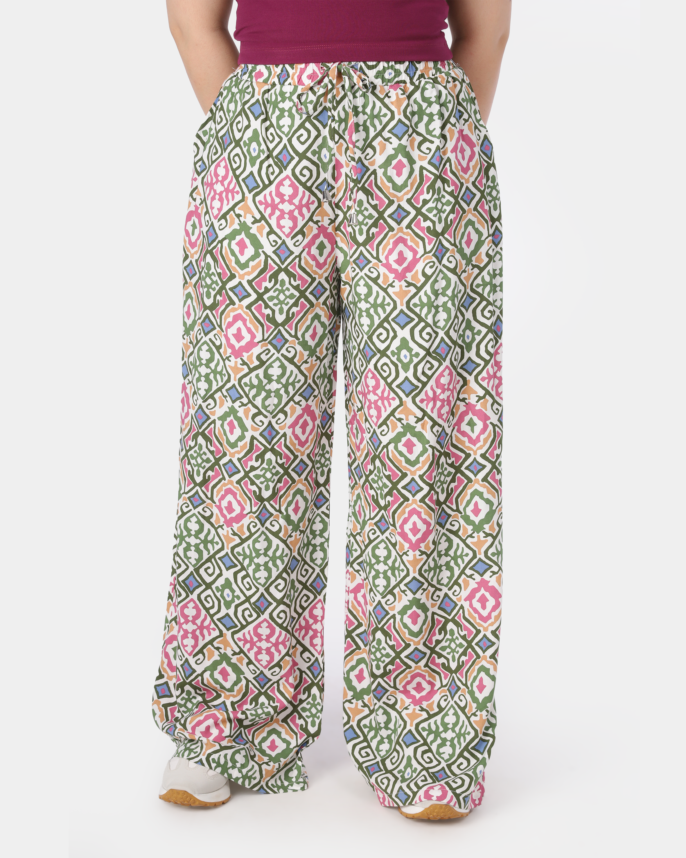 Printed Wide Leg Trousers 2000/111/9