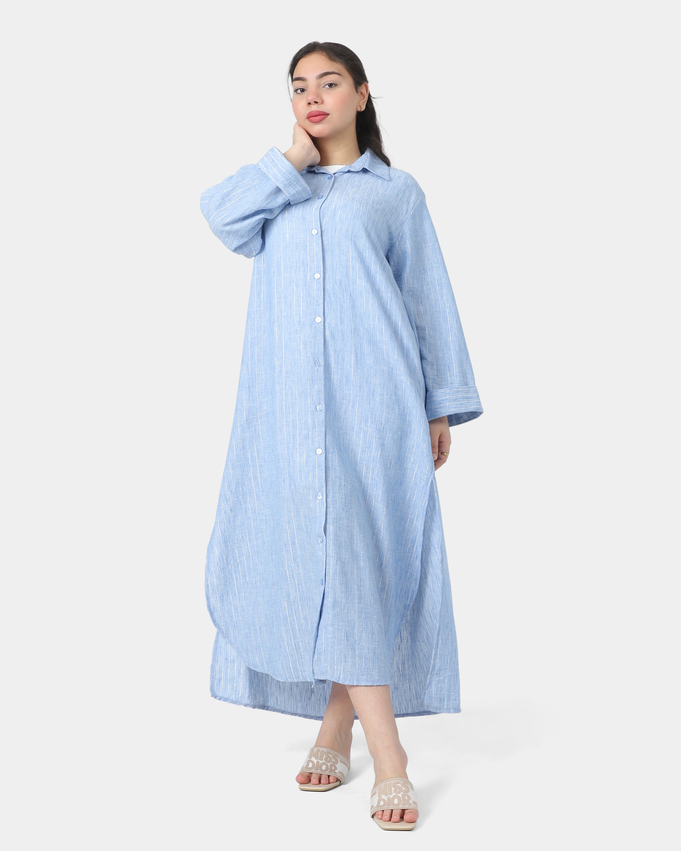 Button-Down Midi Shirt Dress 2000/209
