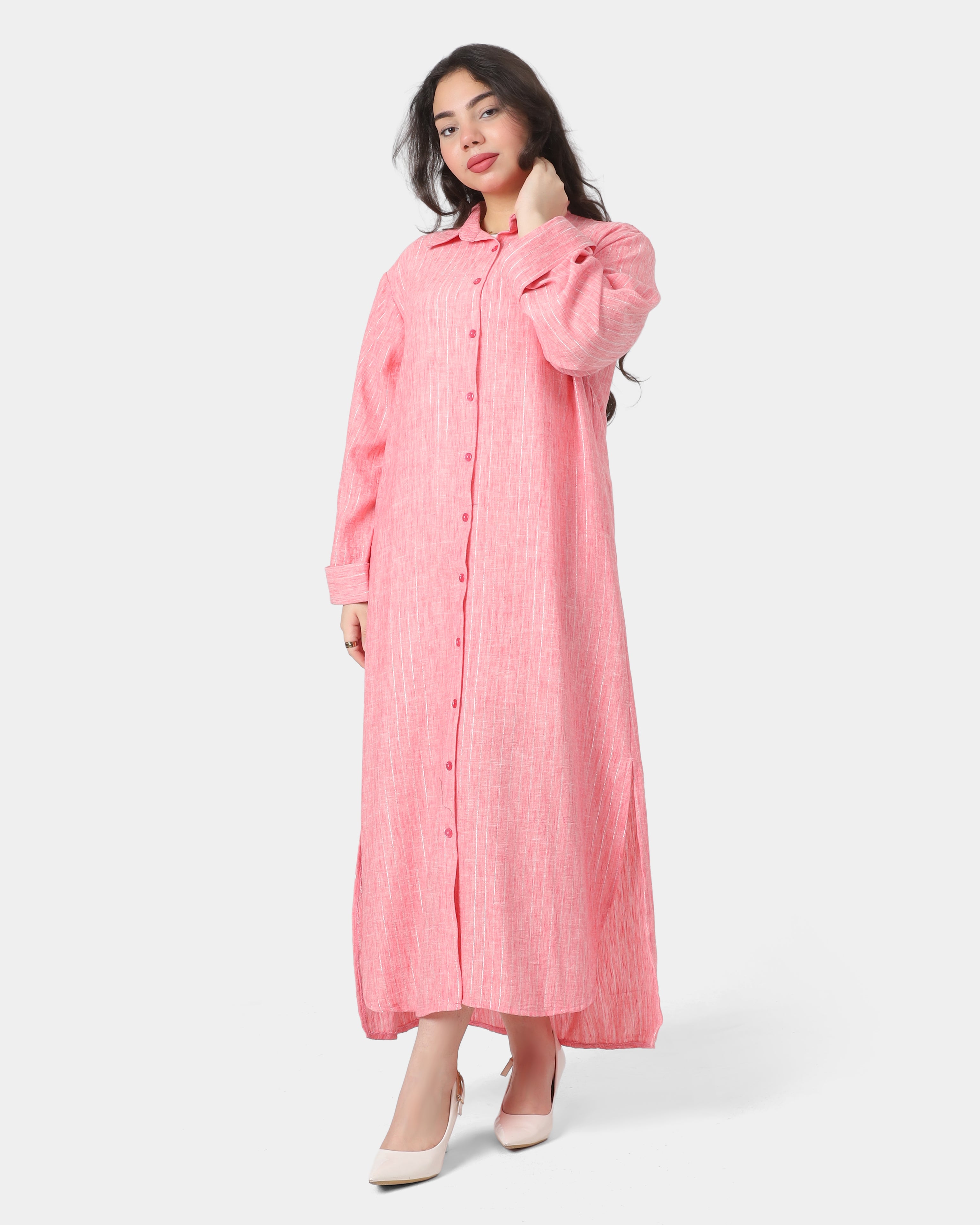 Button-Down Midi Shirt Dress 2000/209