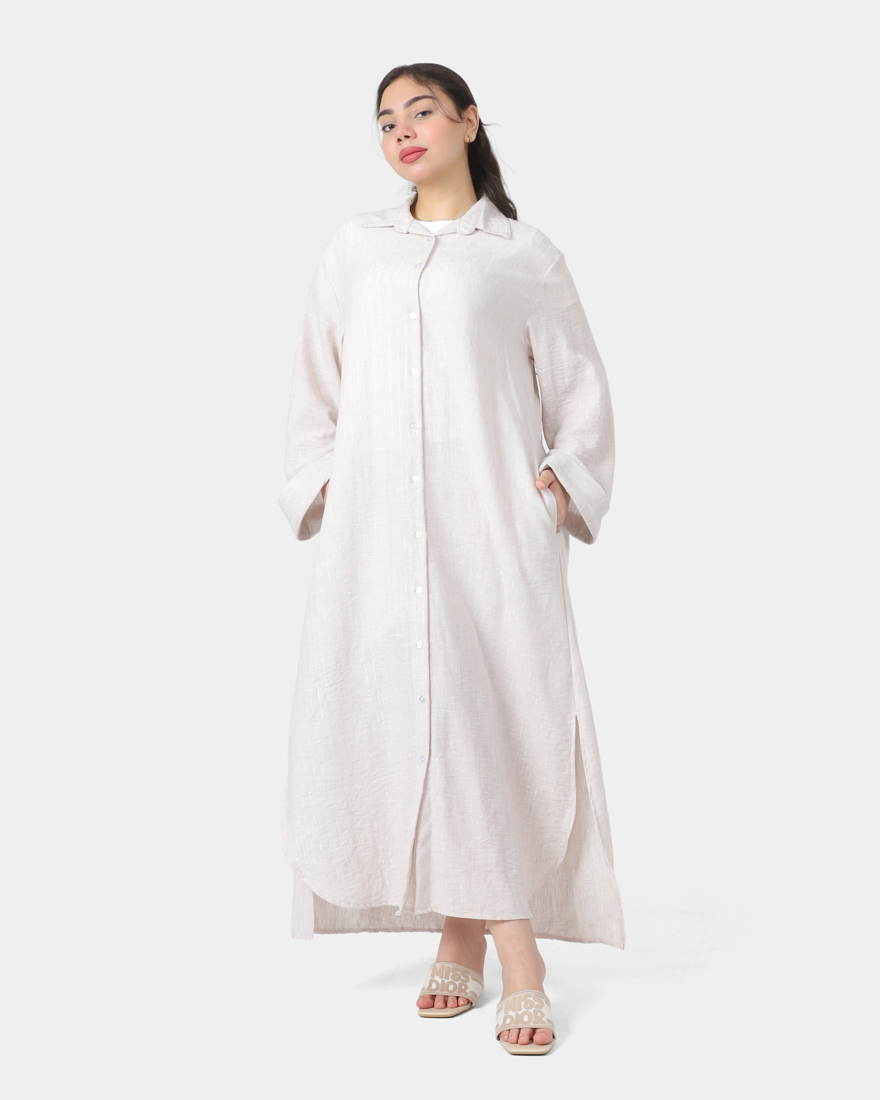 Button-Down Midi Shirt Dress 2000/209
