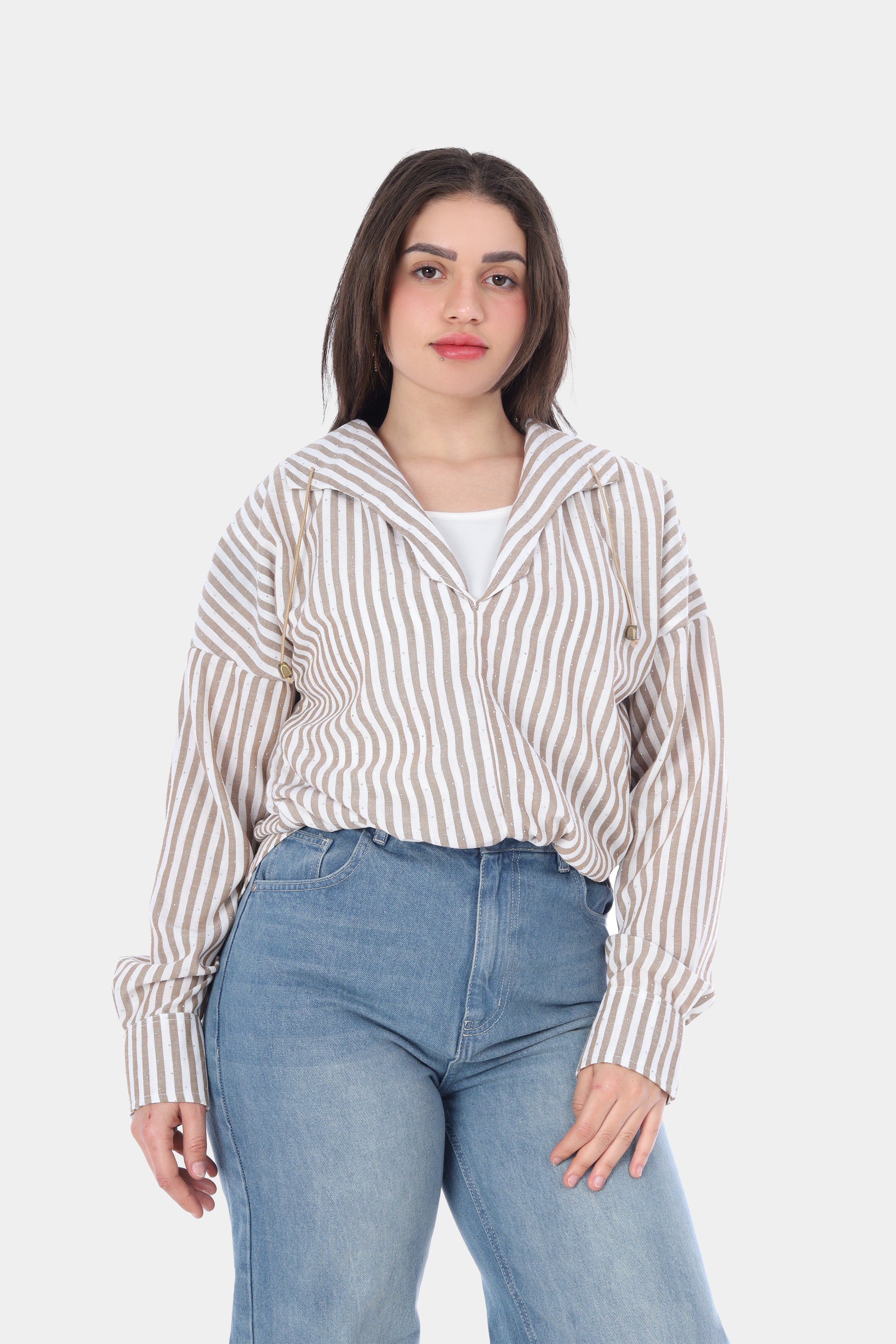 Striped Relaxed Fit Blouse 2002/025
