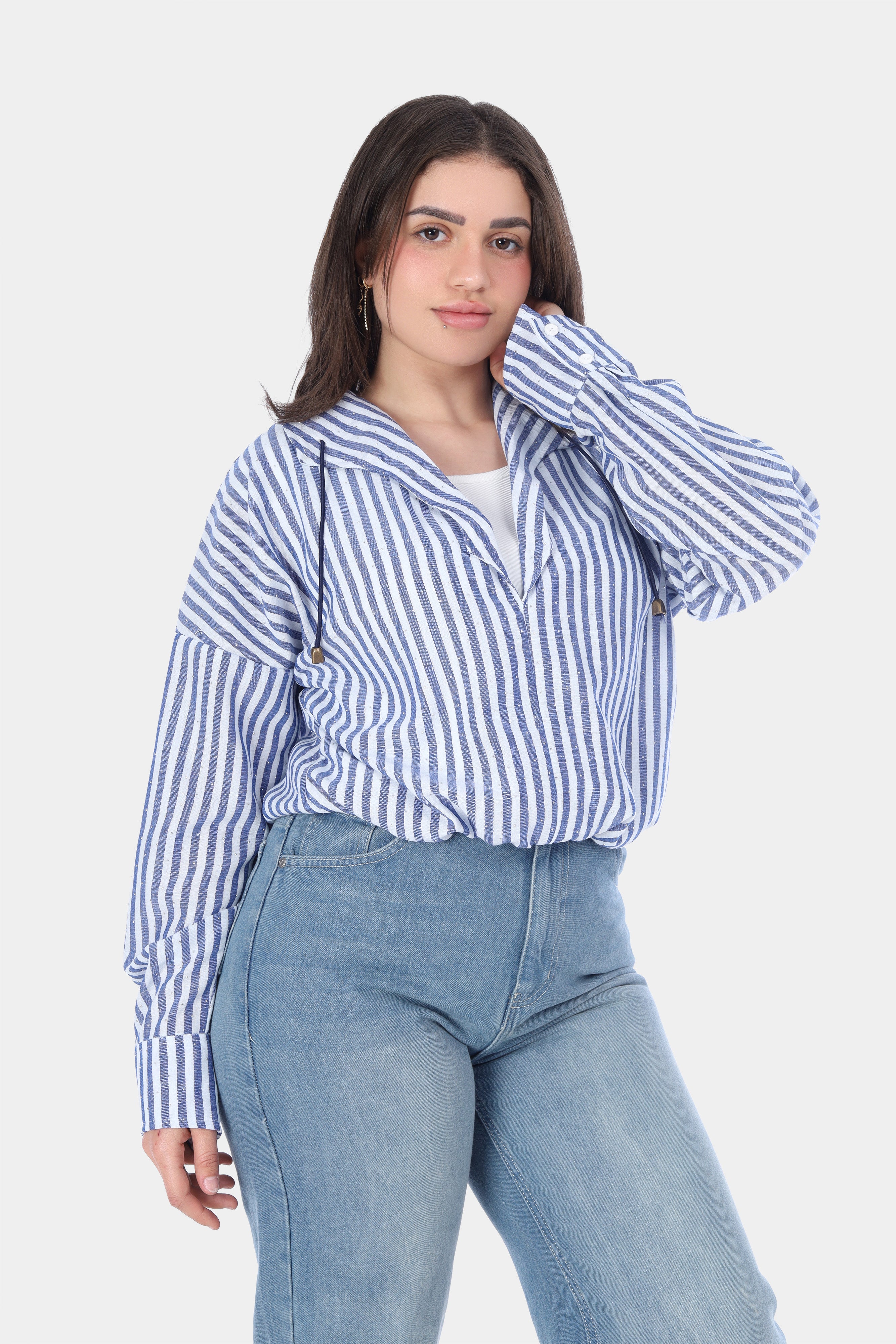 Striped Relaxed Fit Blouse 2002/025