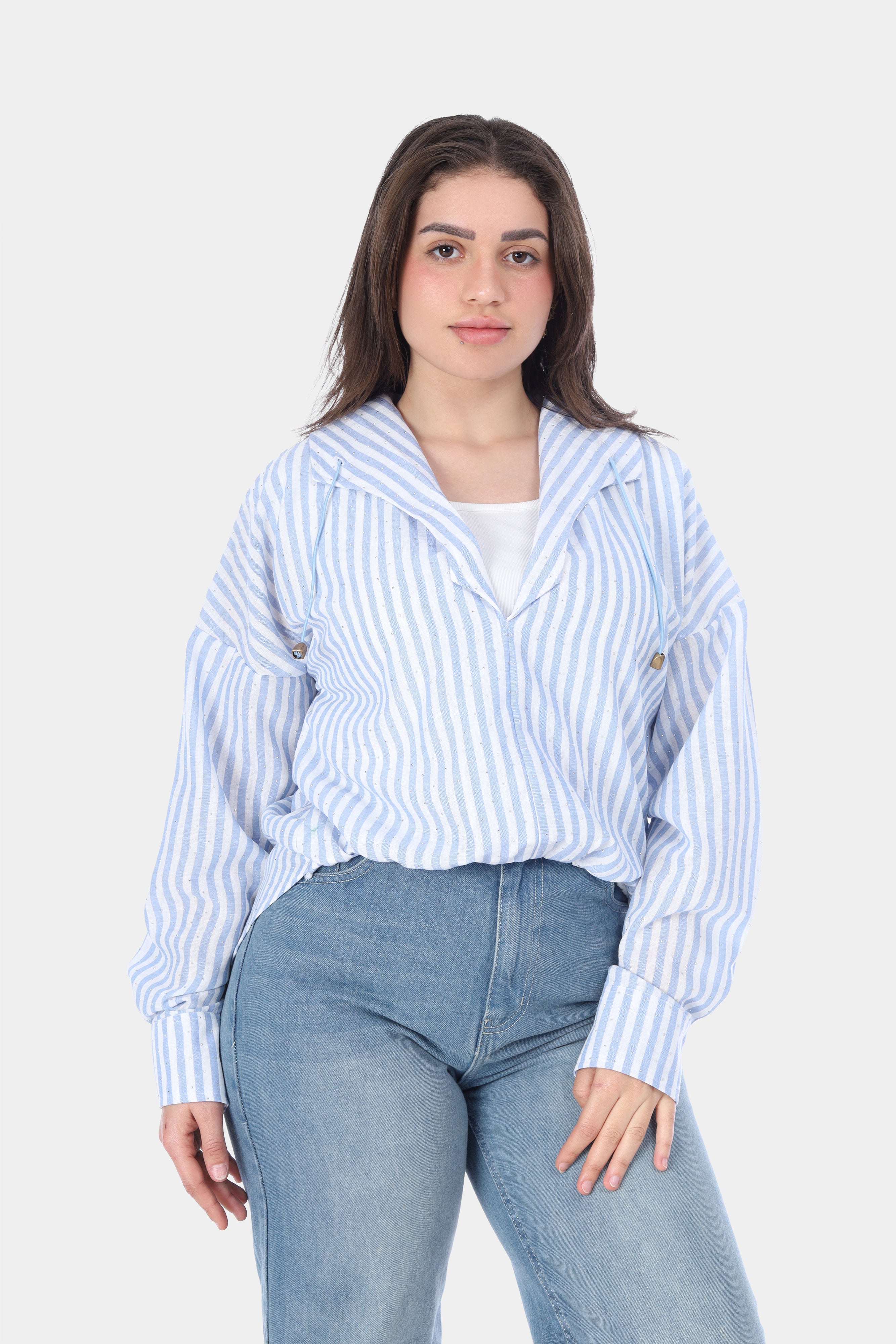 Striped Relaxed Fit Blouse 2002/025