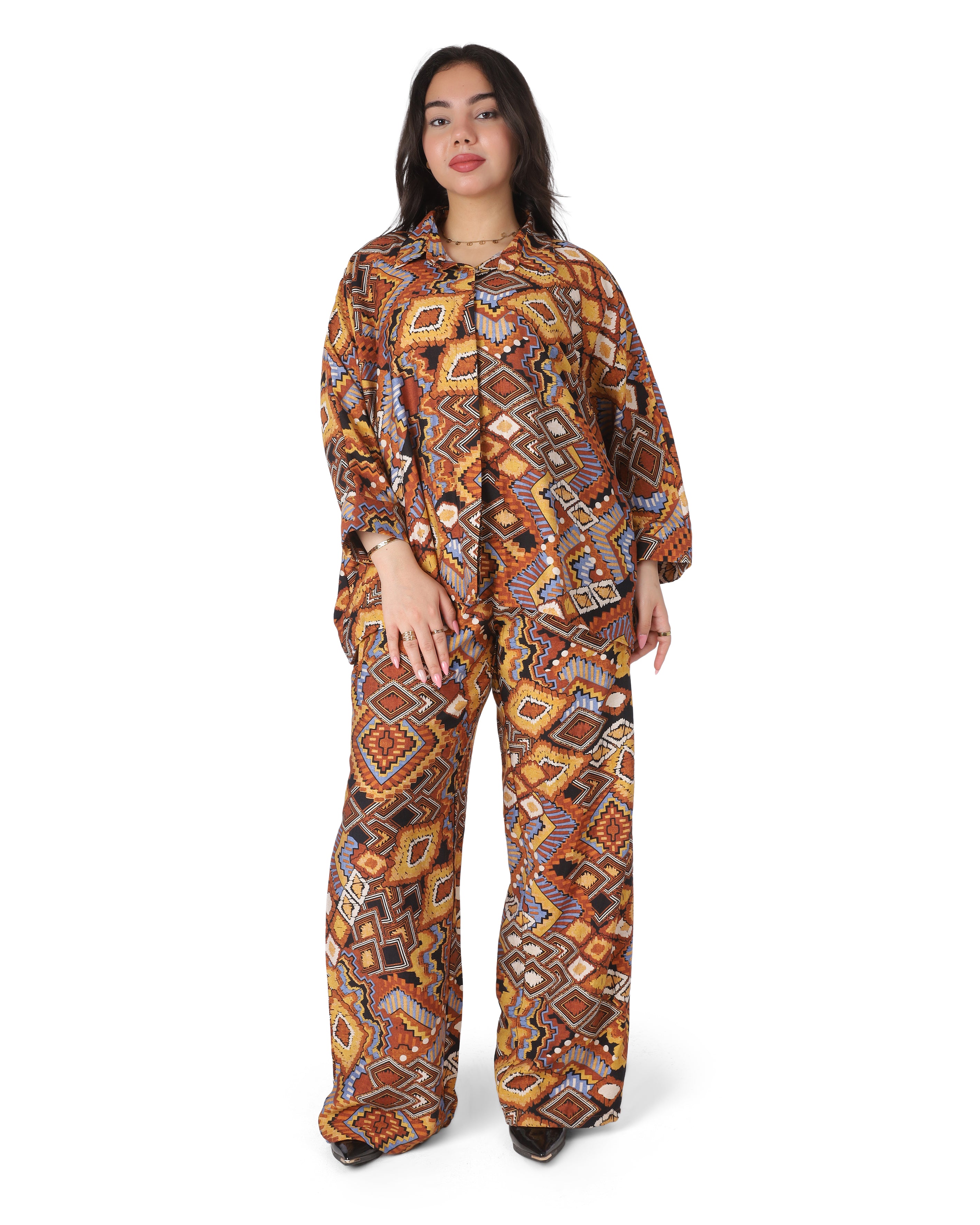 Geometric Print Oversized Co-Ord Set 2002/139/5