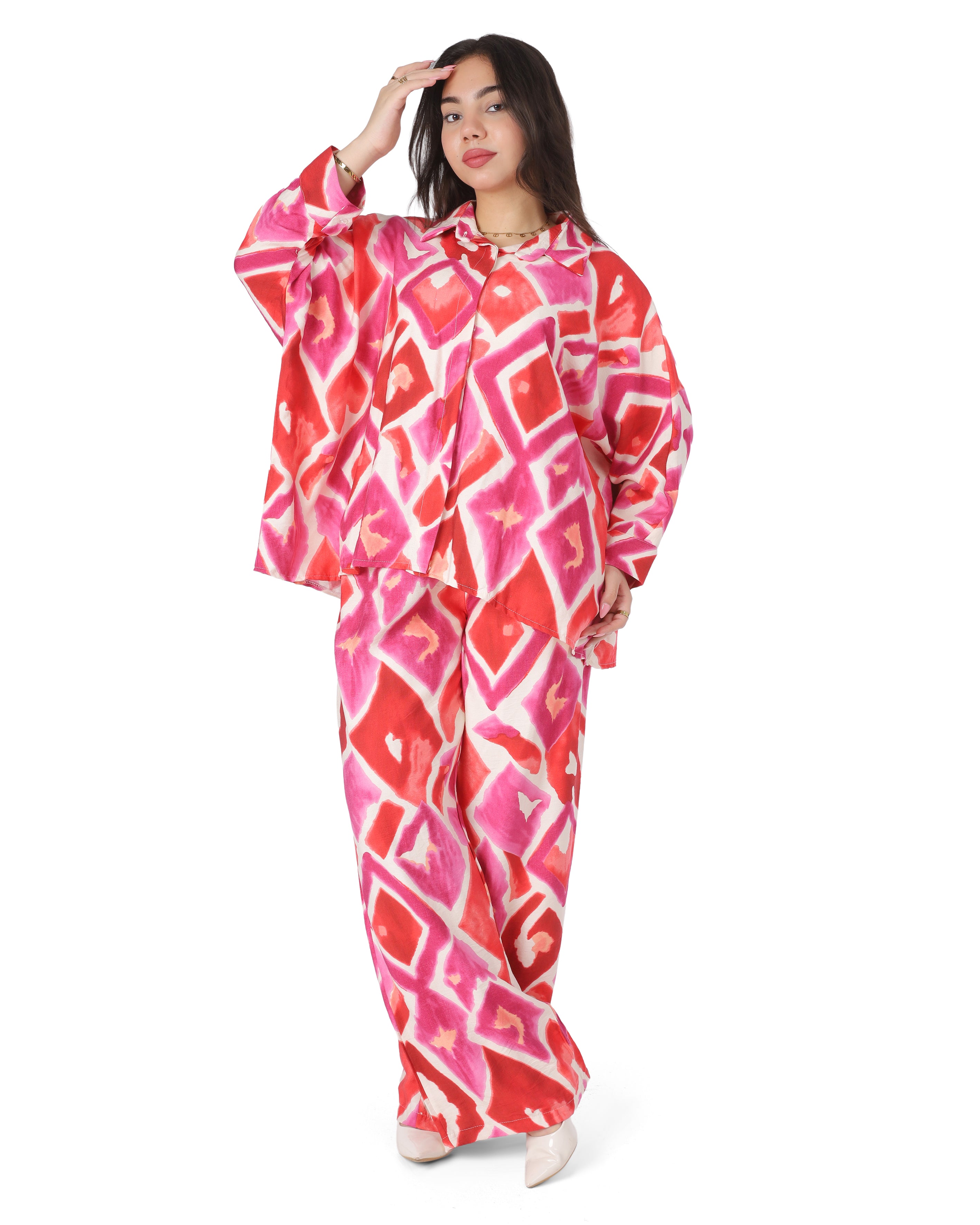 Geometric Print Oversized Co-Ord Set 2002/139/7