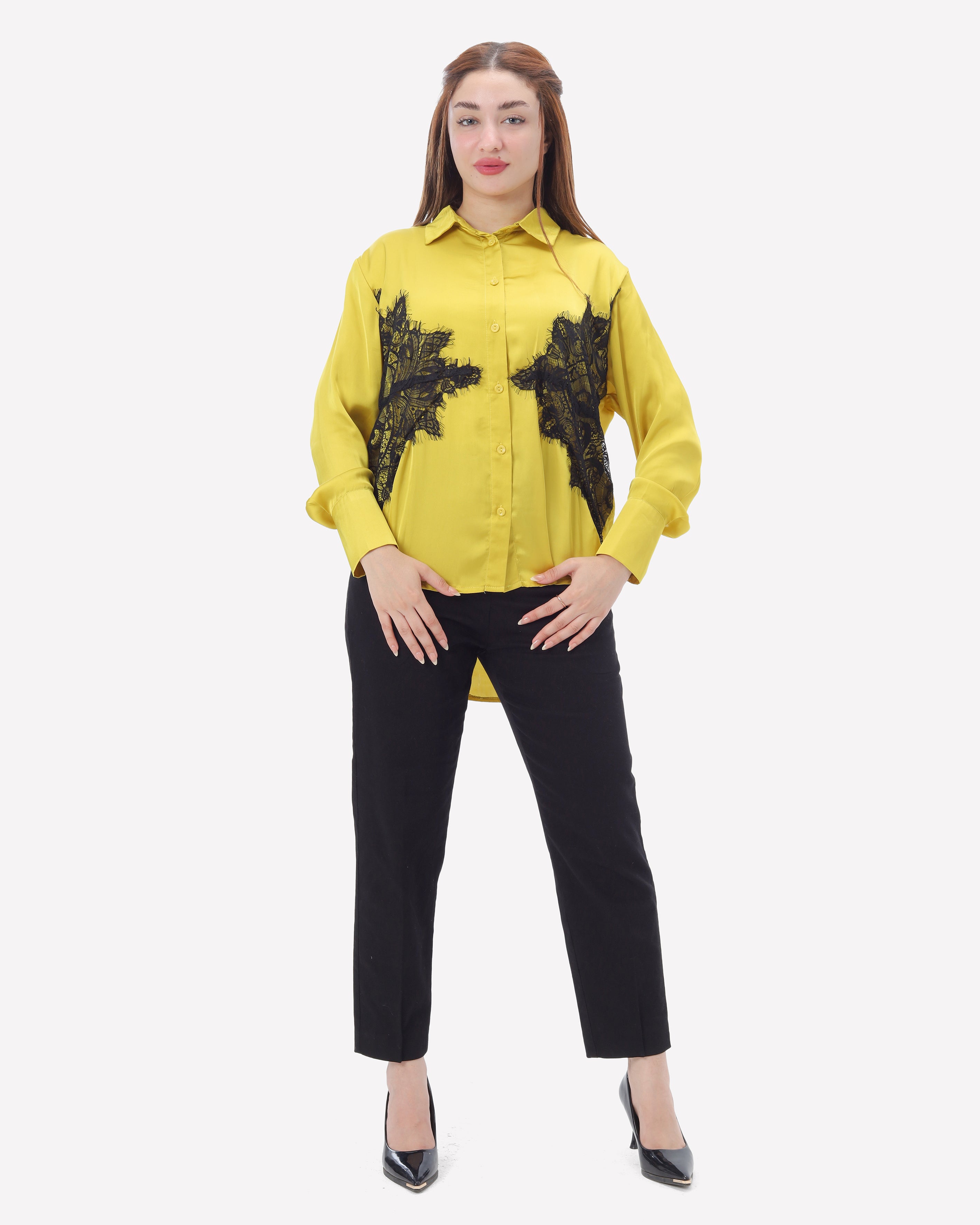 Button-Up Shirt with Lace Deatils 2002/181