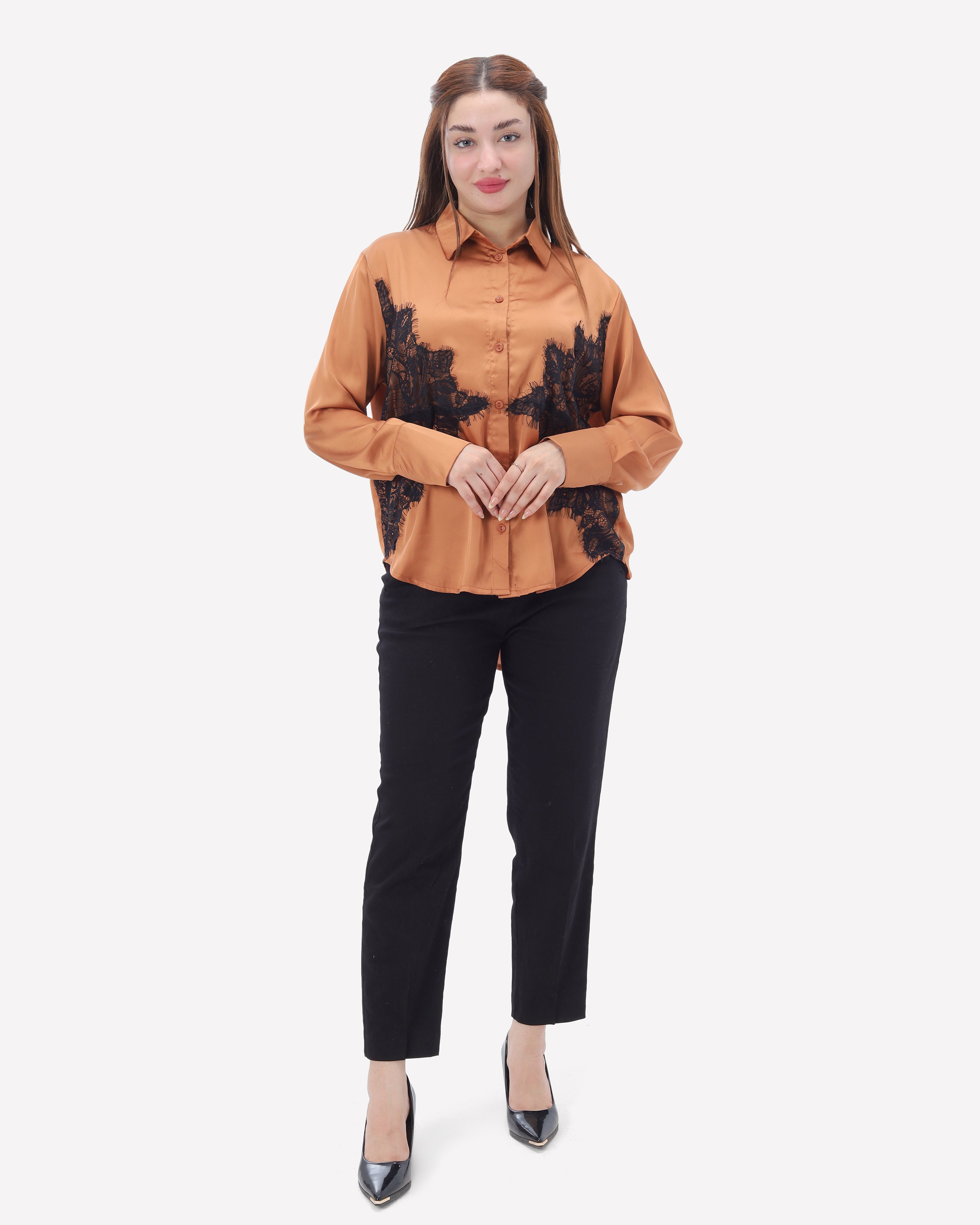 Button-Up Shirt with Lace Deatils 2002/181