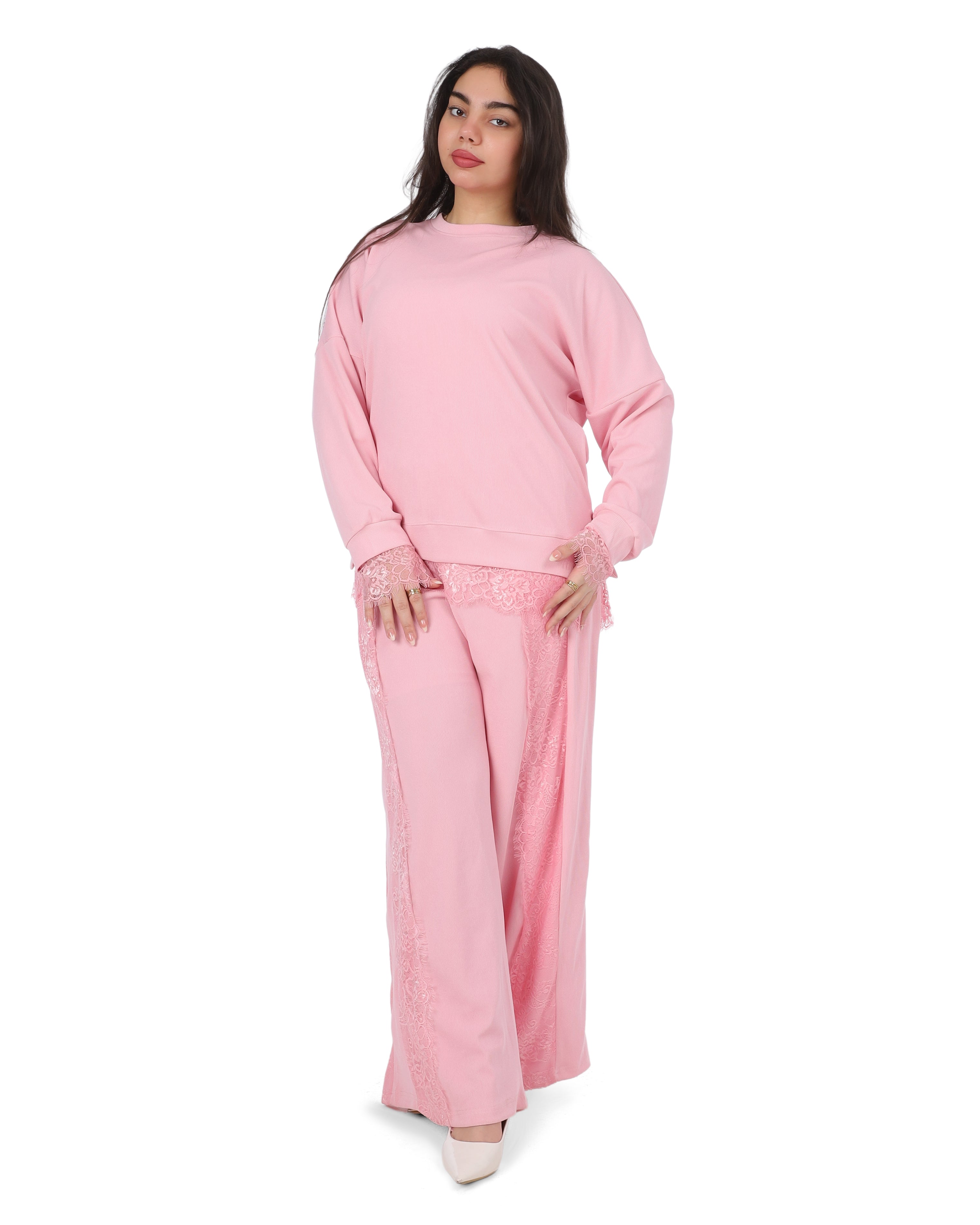 Lace Trim Lounge Co-Ord Set 2002/182