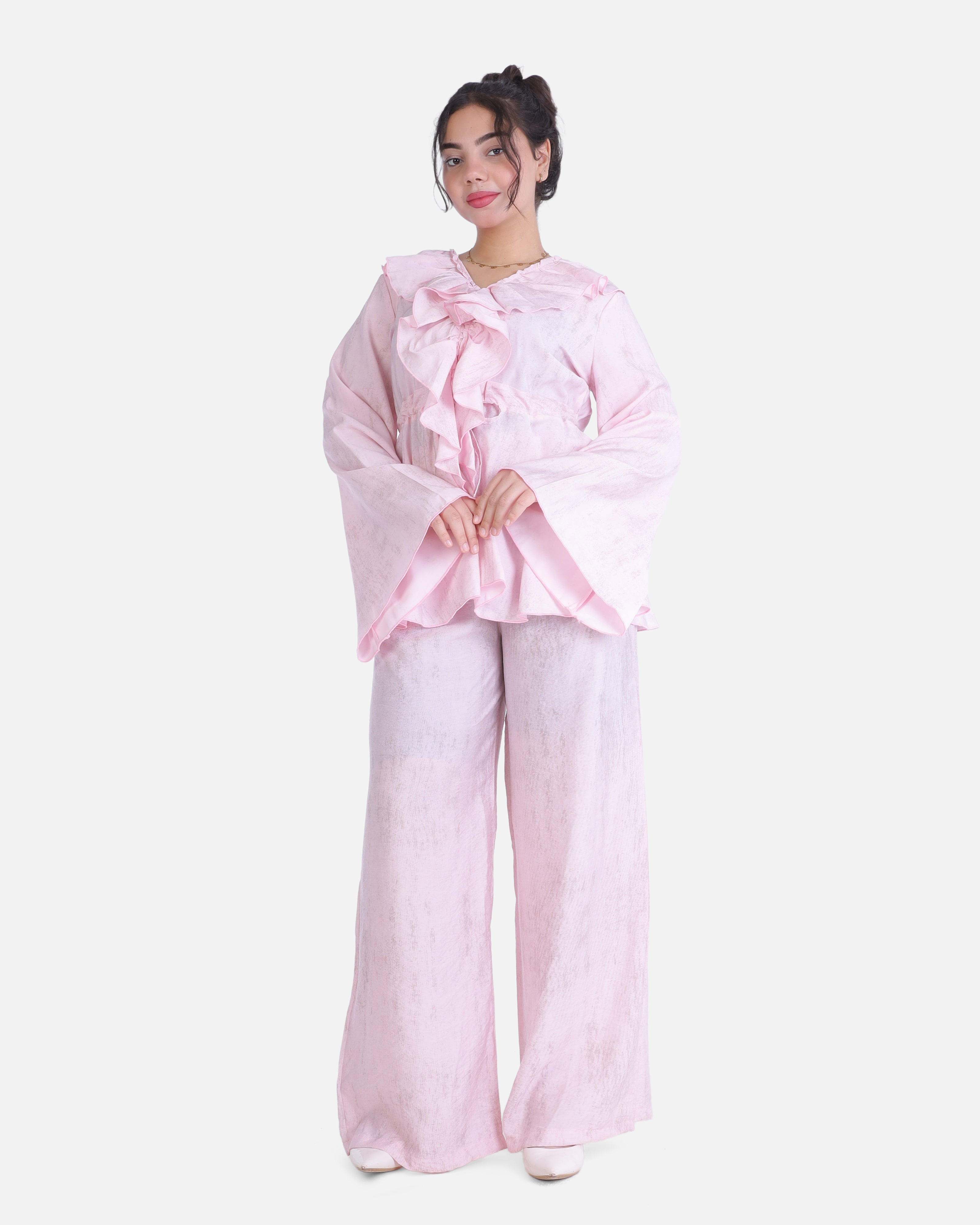 Casual Suit with Ruffle Blouse 2002/225/1