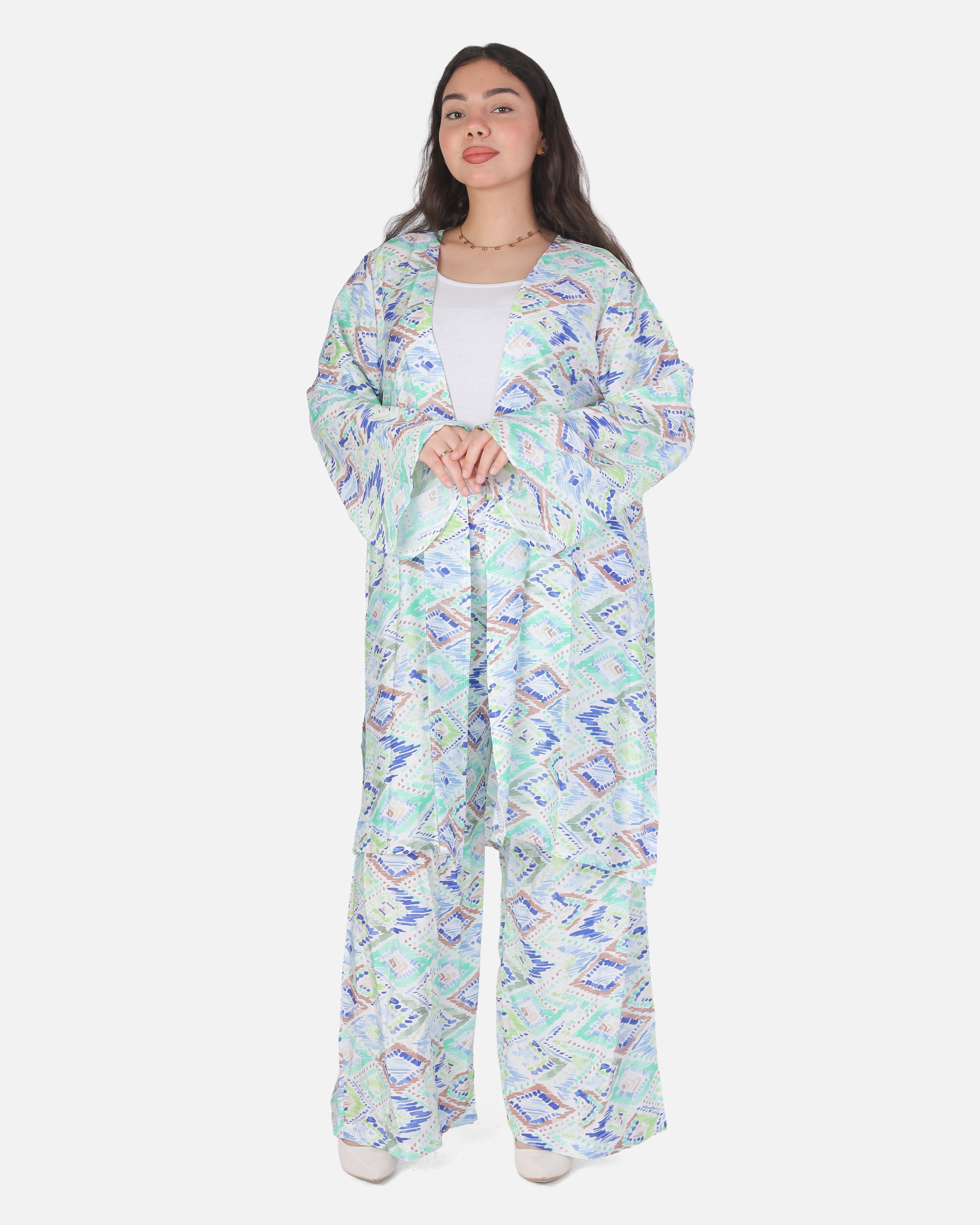 Abstract Print Two Piece Co-Ord Set2002/273