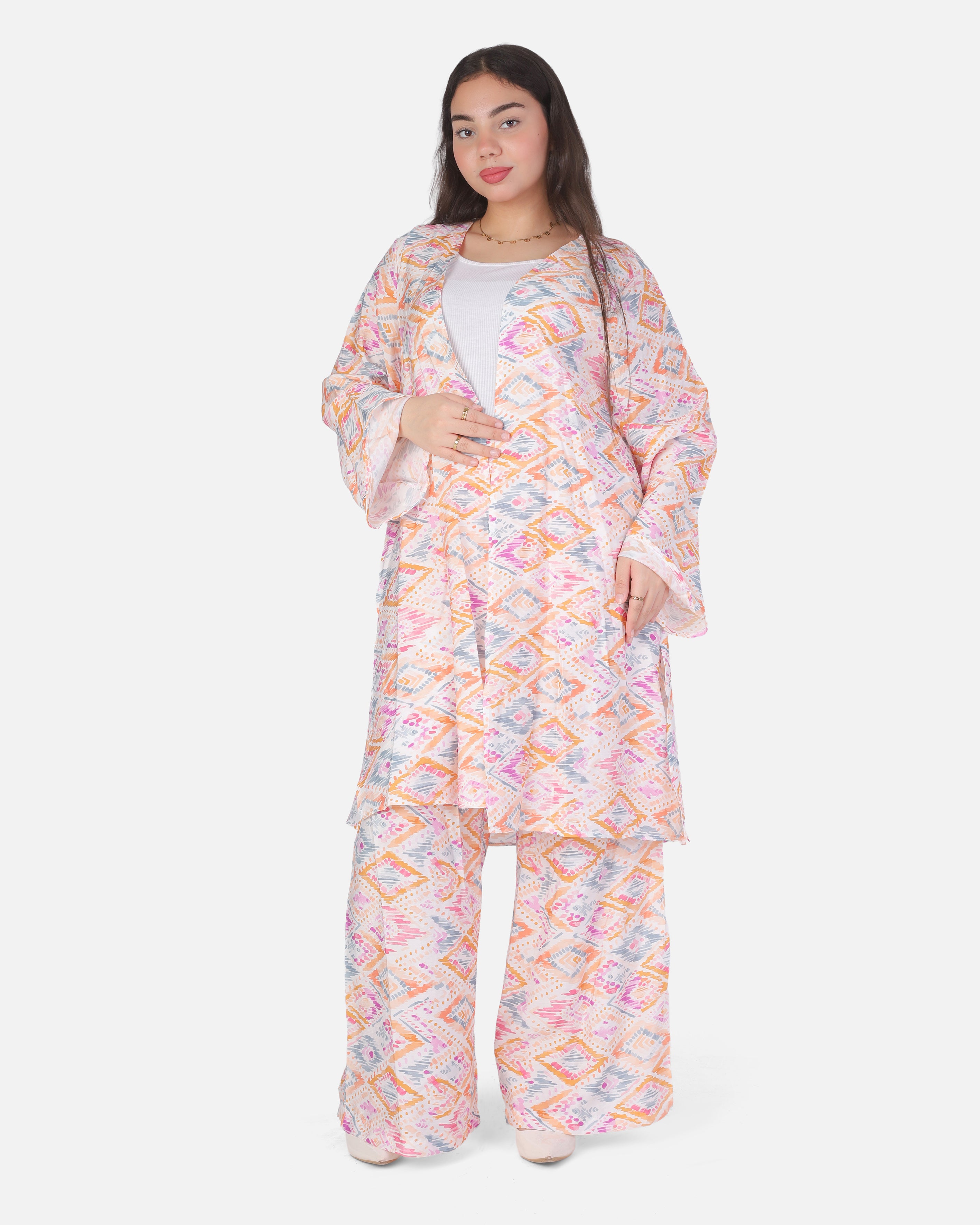 Abstract Print Two Piece Co-Ord Set2002/273