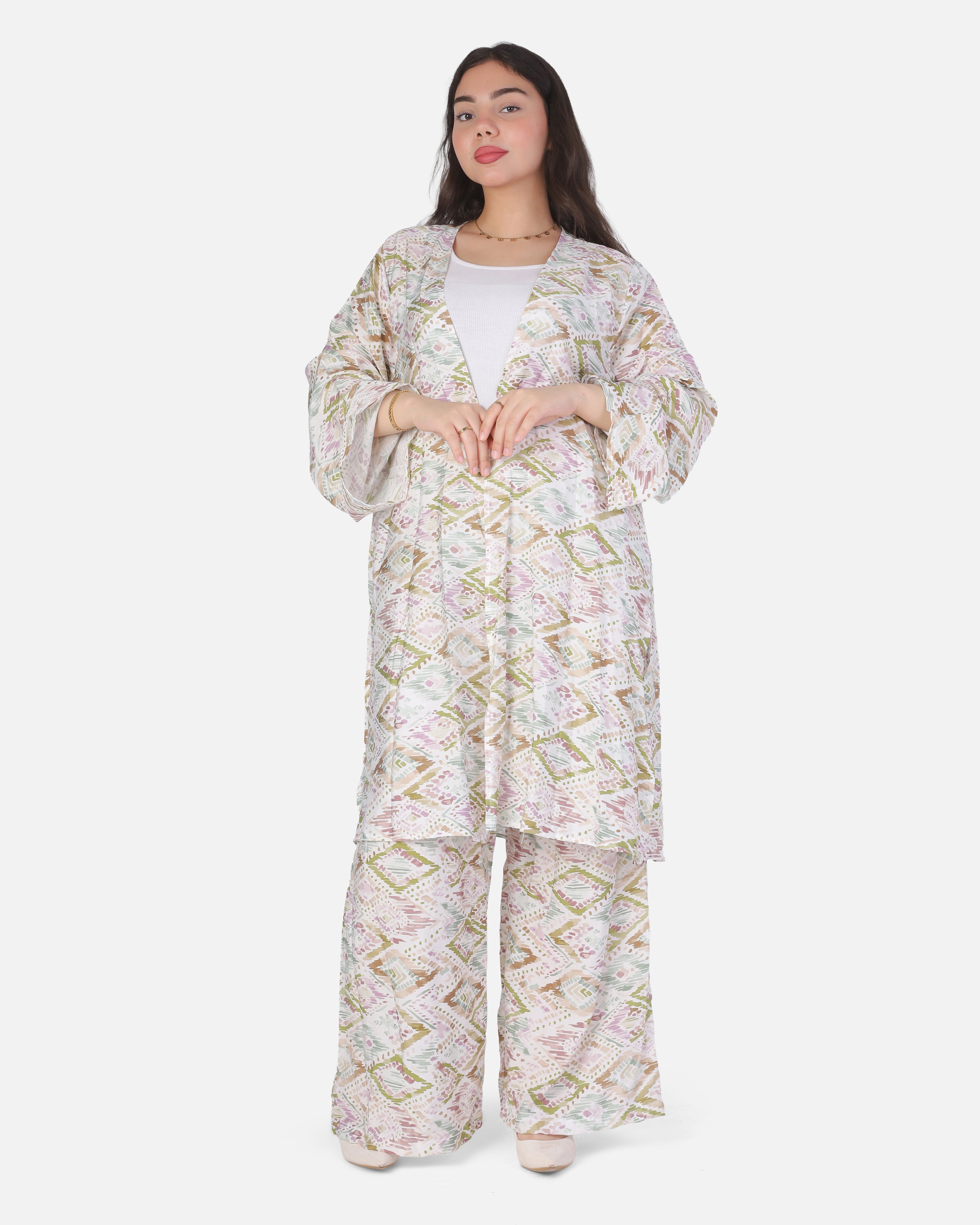 Abstract Print Two Piece Co-Ord Set2002/273