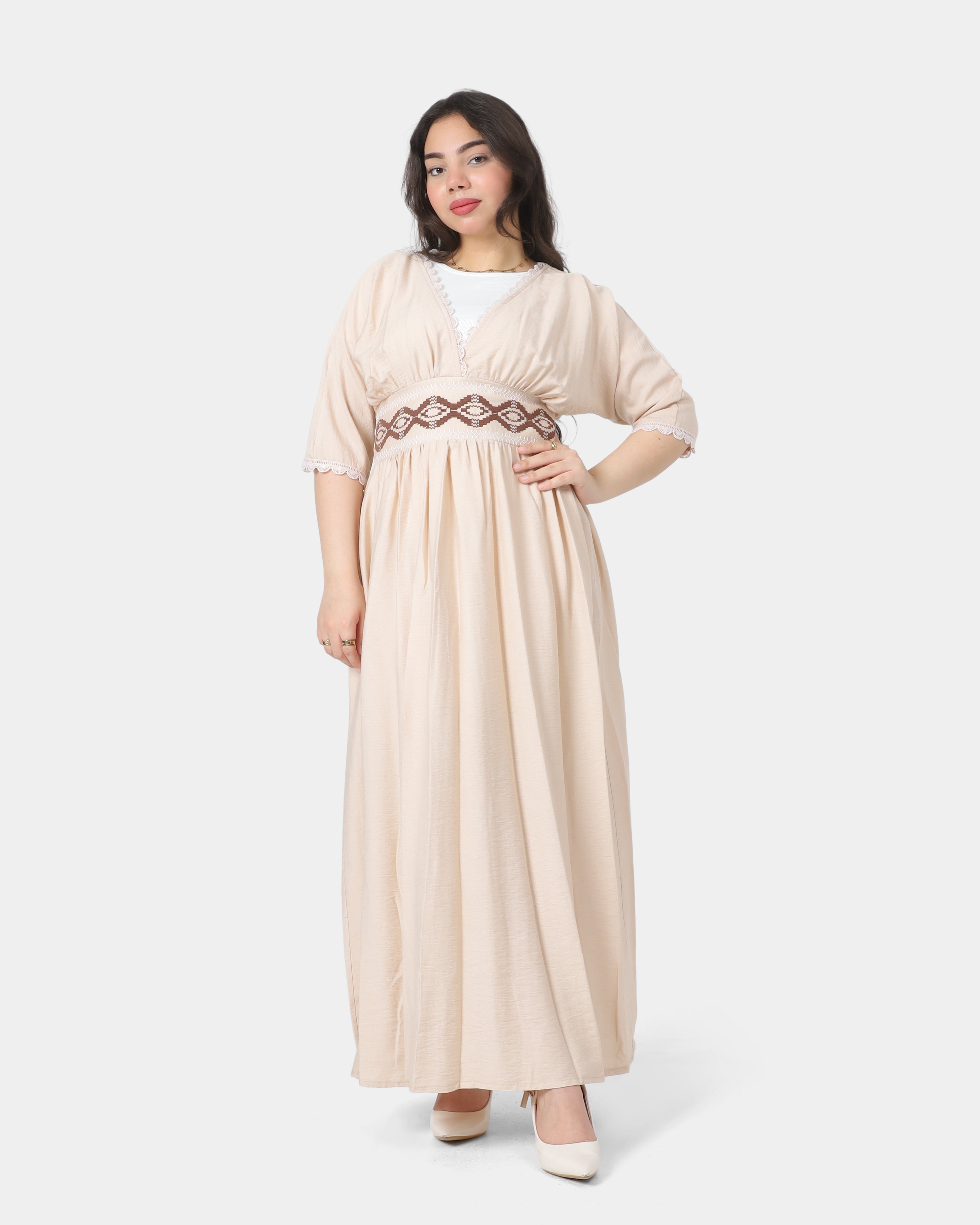 Half-Sleeve Maxi Dress 2003/088