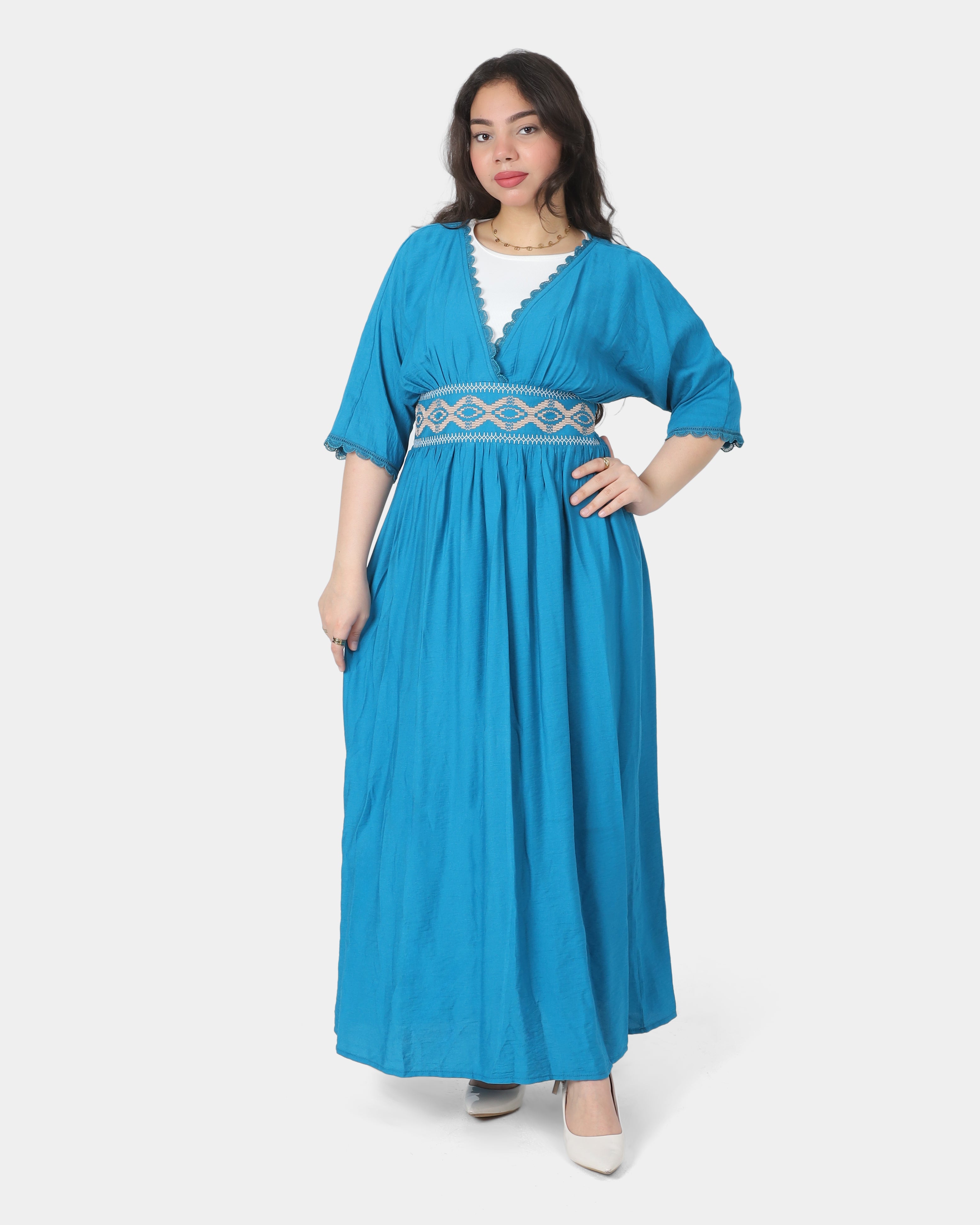 Half-Sleeve Maxi Dress 2003/088