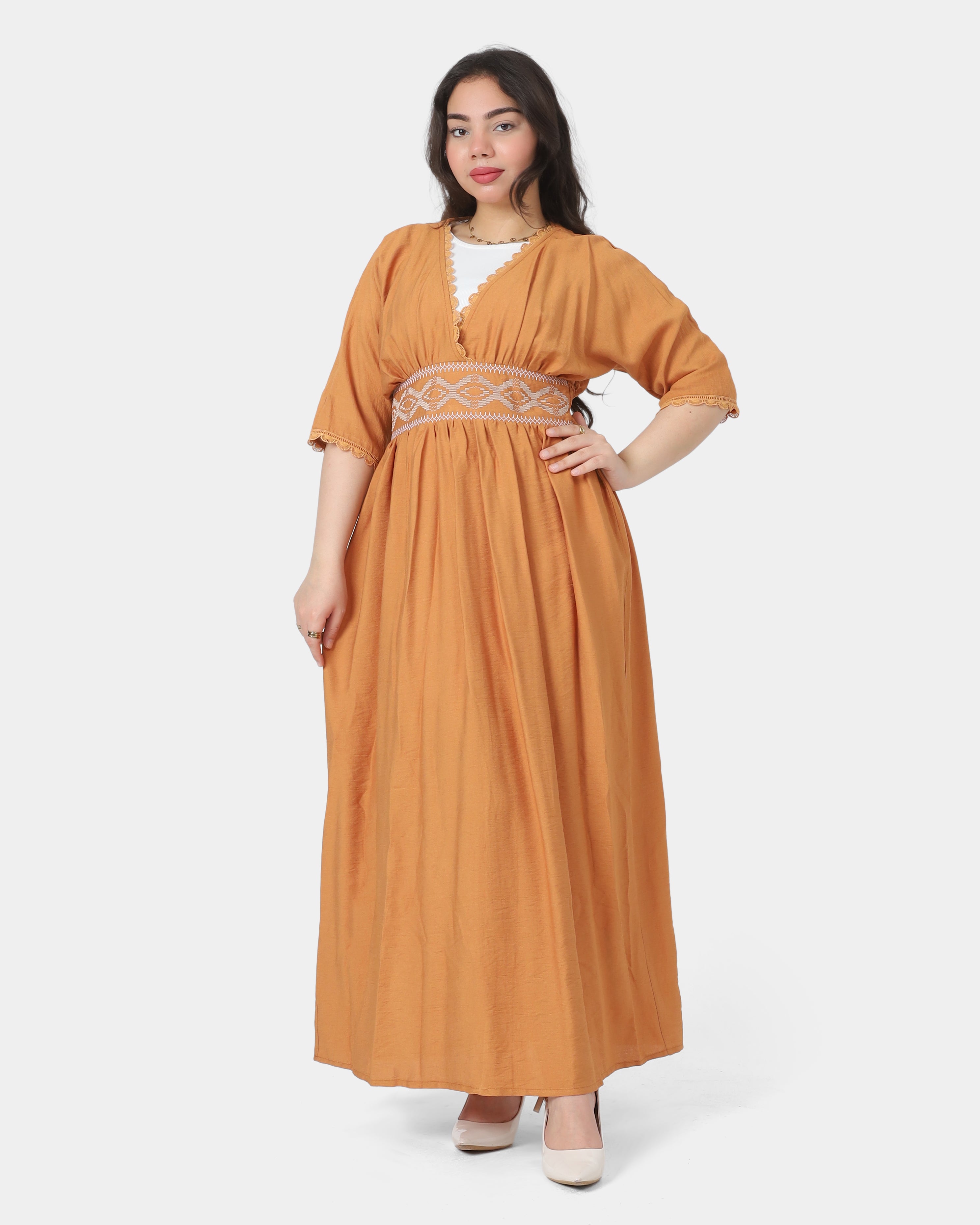 Half-Sleeve Maxi Dress 2003/088