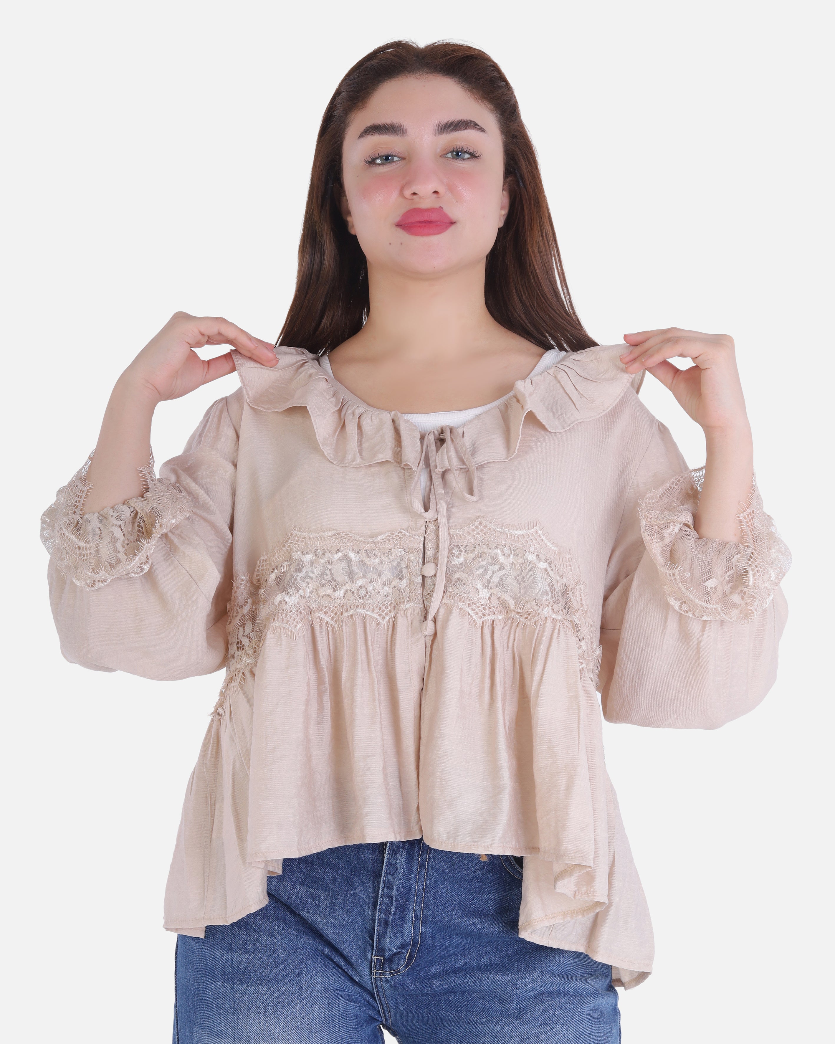 Short Blouse with Lace Details 2003/171