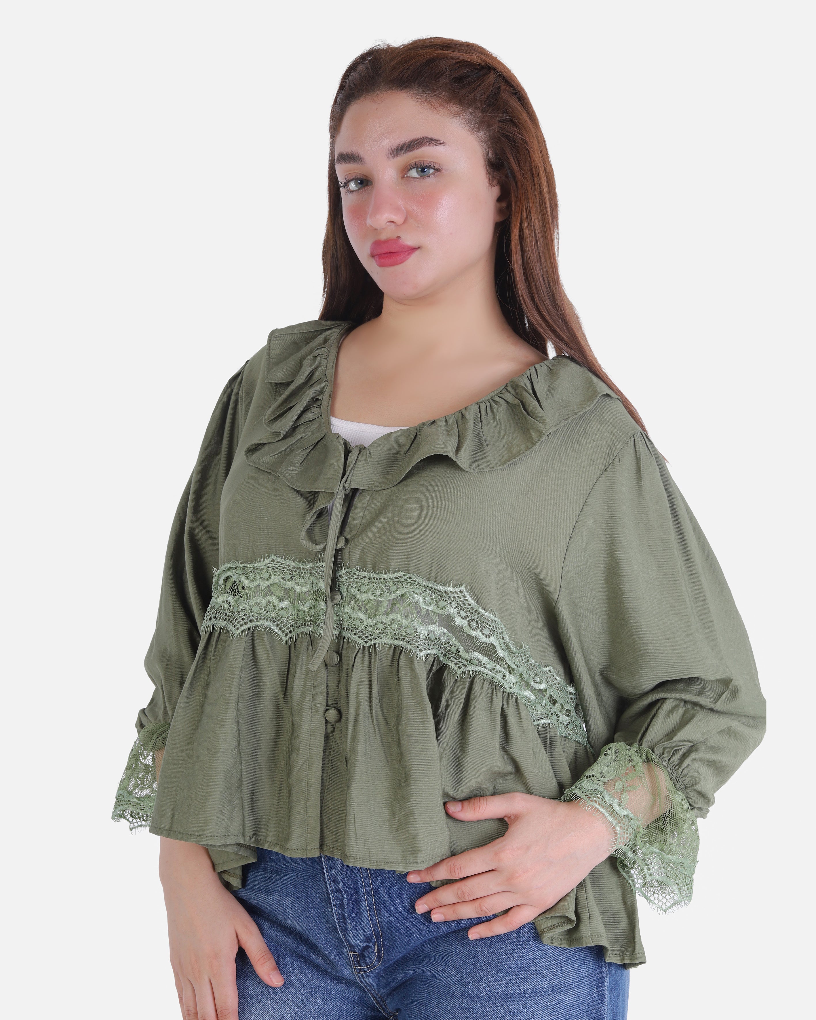 Short Blouse with Lace Details 2003/171
