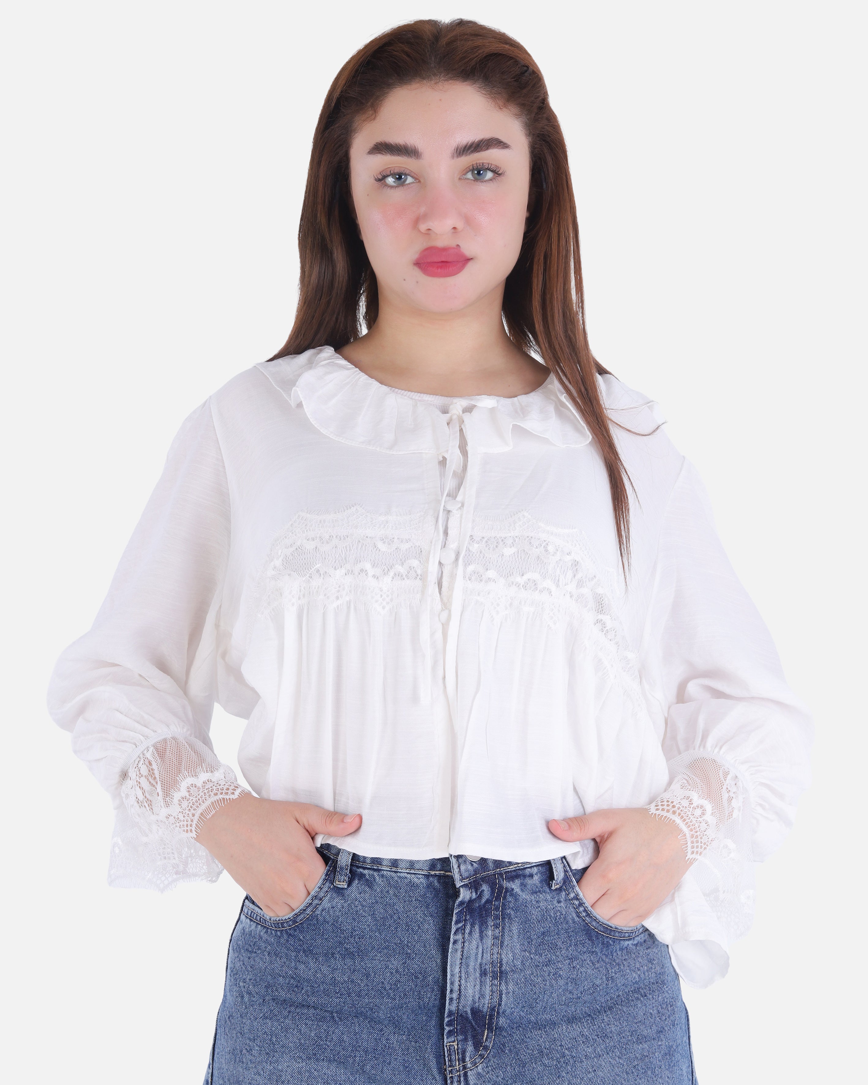 Short Blouse with Lace Details 2003/171