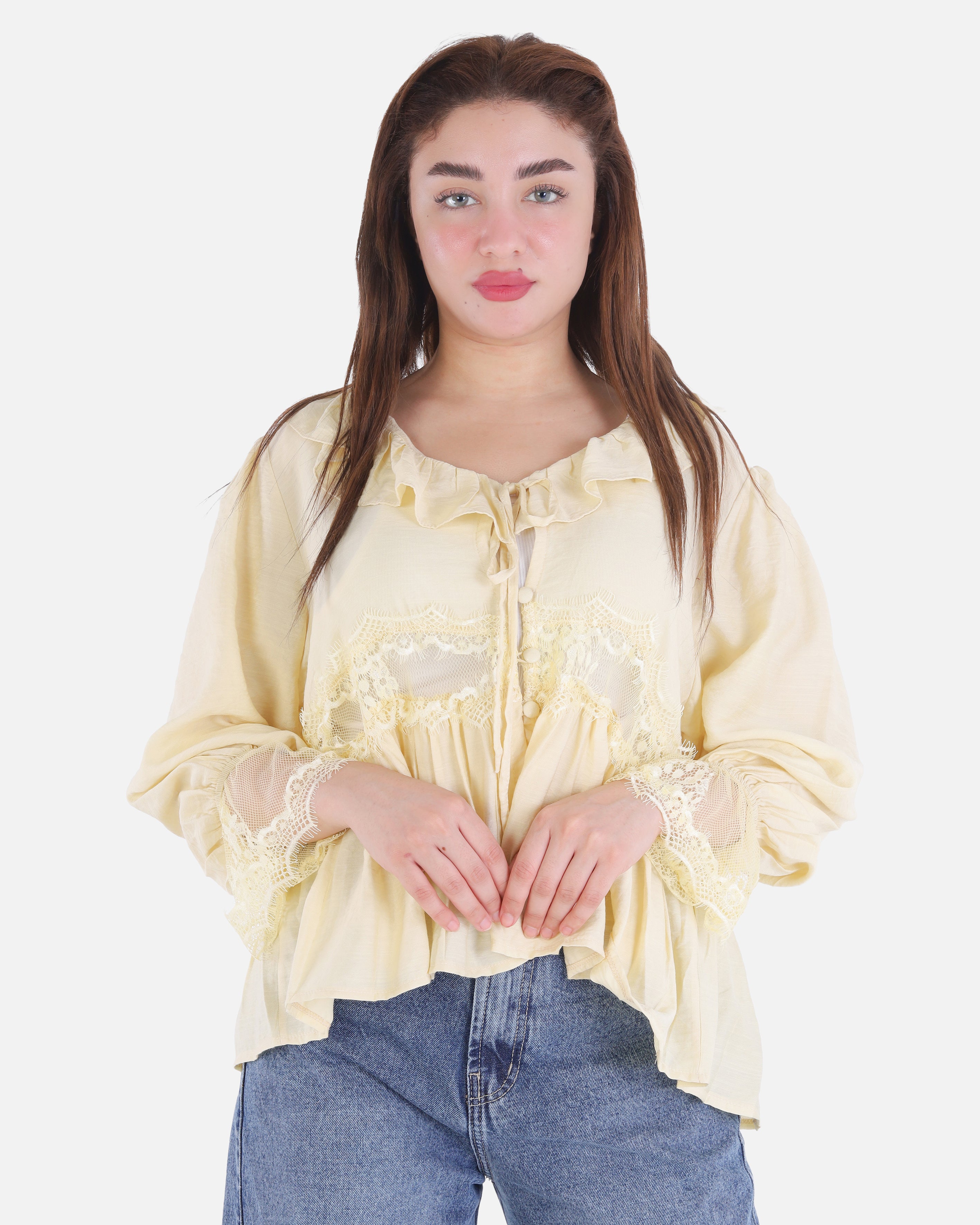 Short Blouse with Lace Details 2003/171