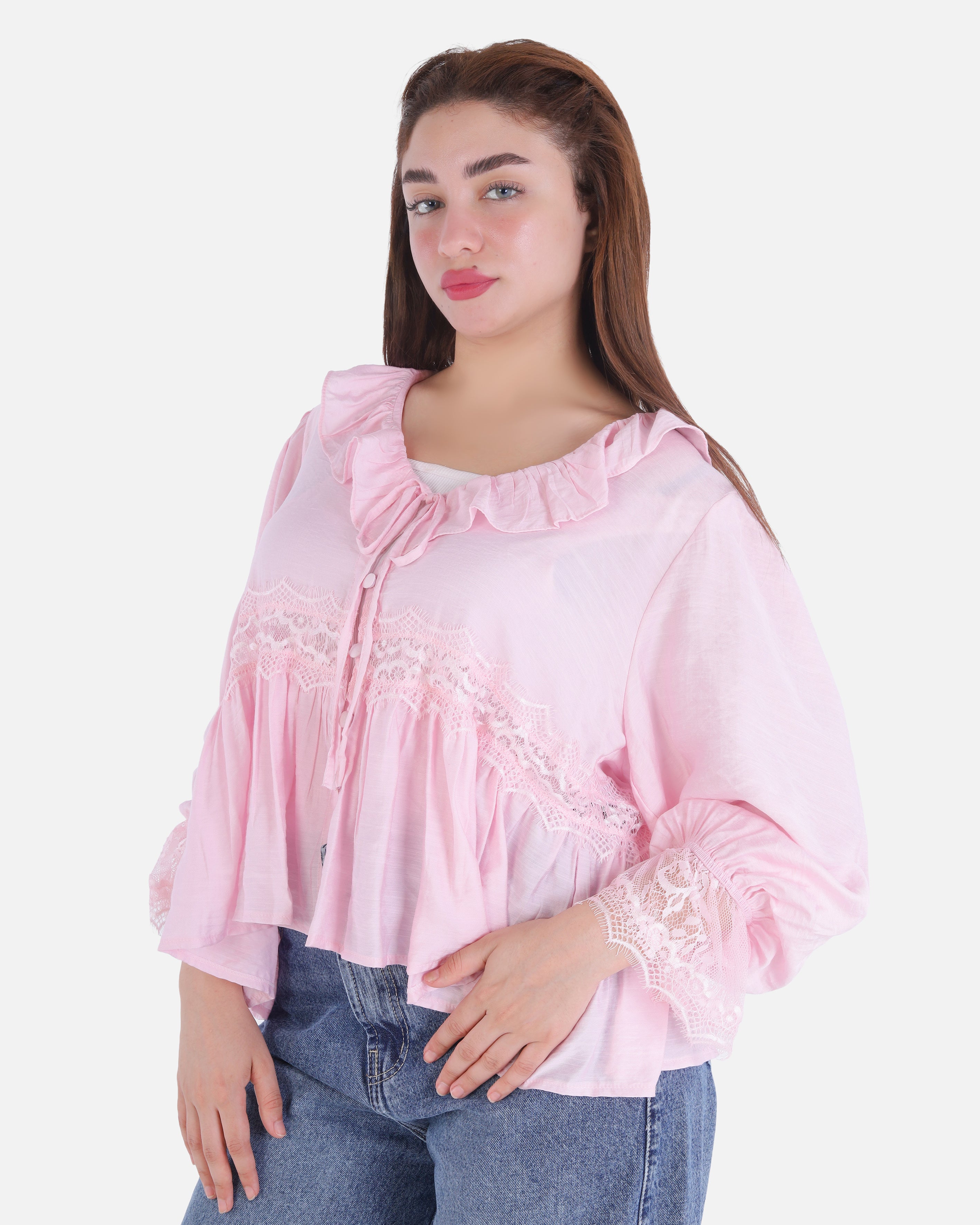 Short Blouse with Lace Details 2003/171